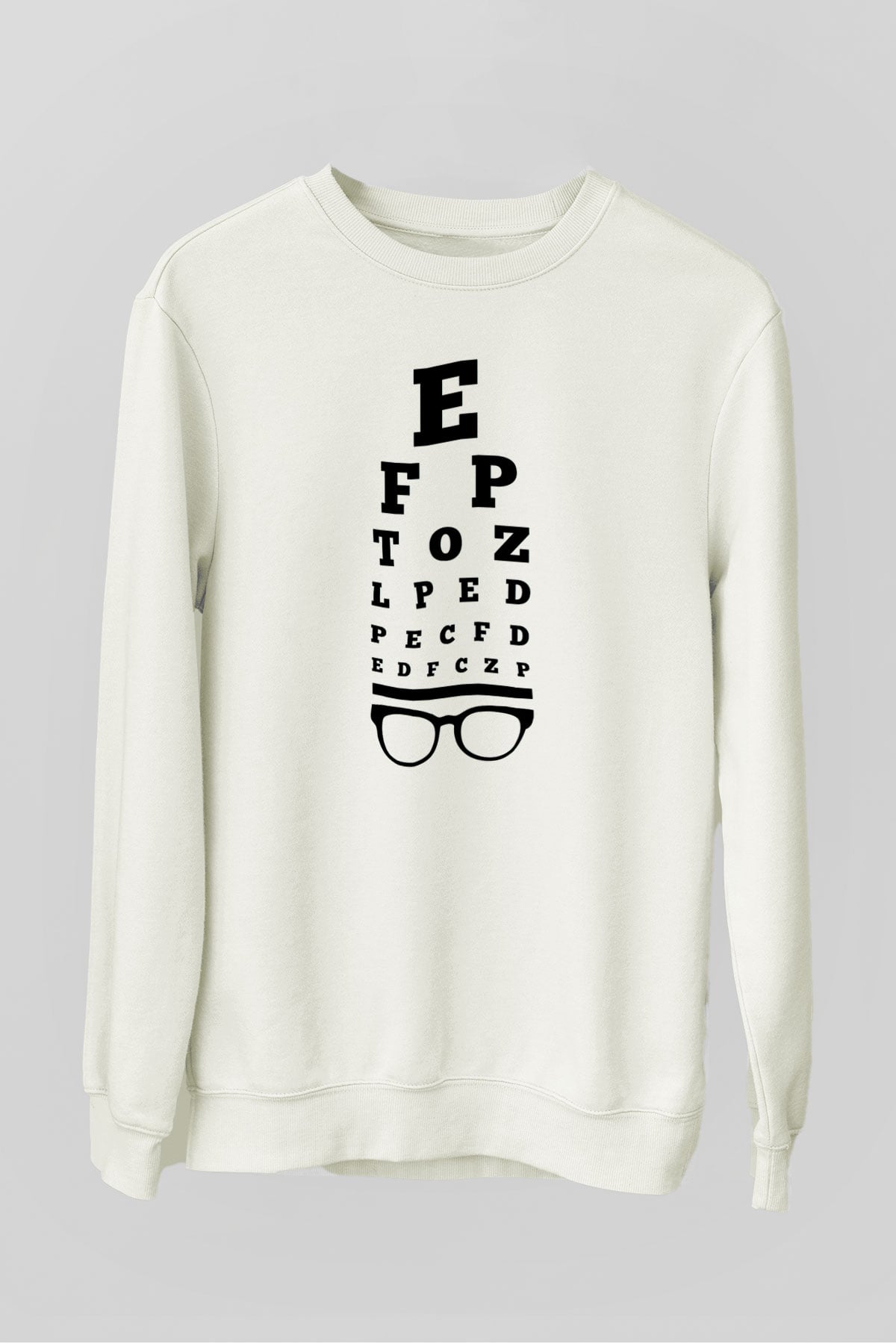 Göz doktoru Beyaz Unisex Sweatshirt