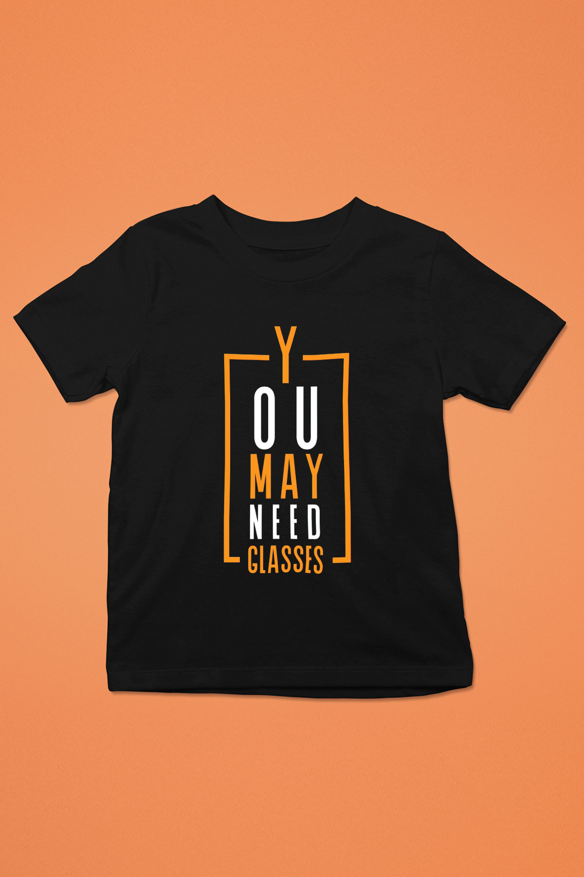 Gözlükçü Siyah Unisex Çocuk Tişört