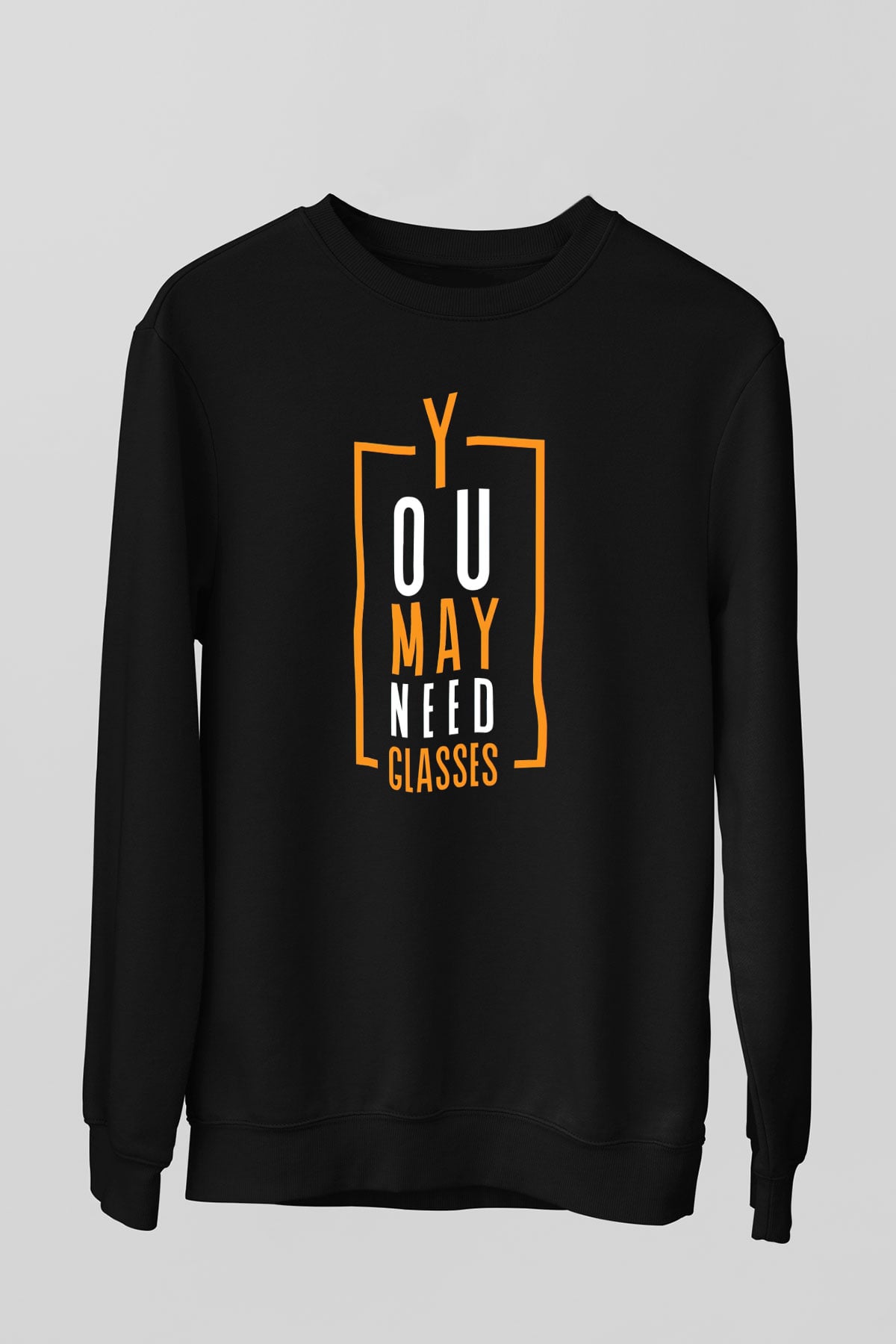 Gözlükçü Siyah Unisex Sweatshirt