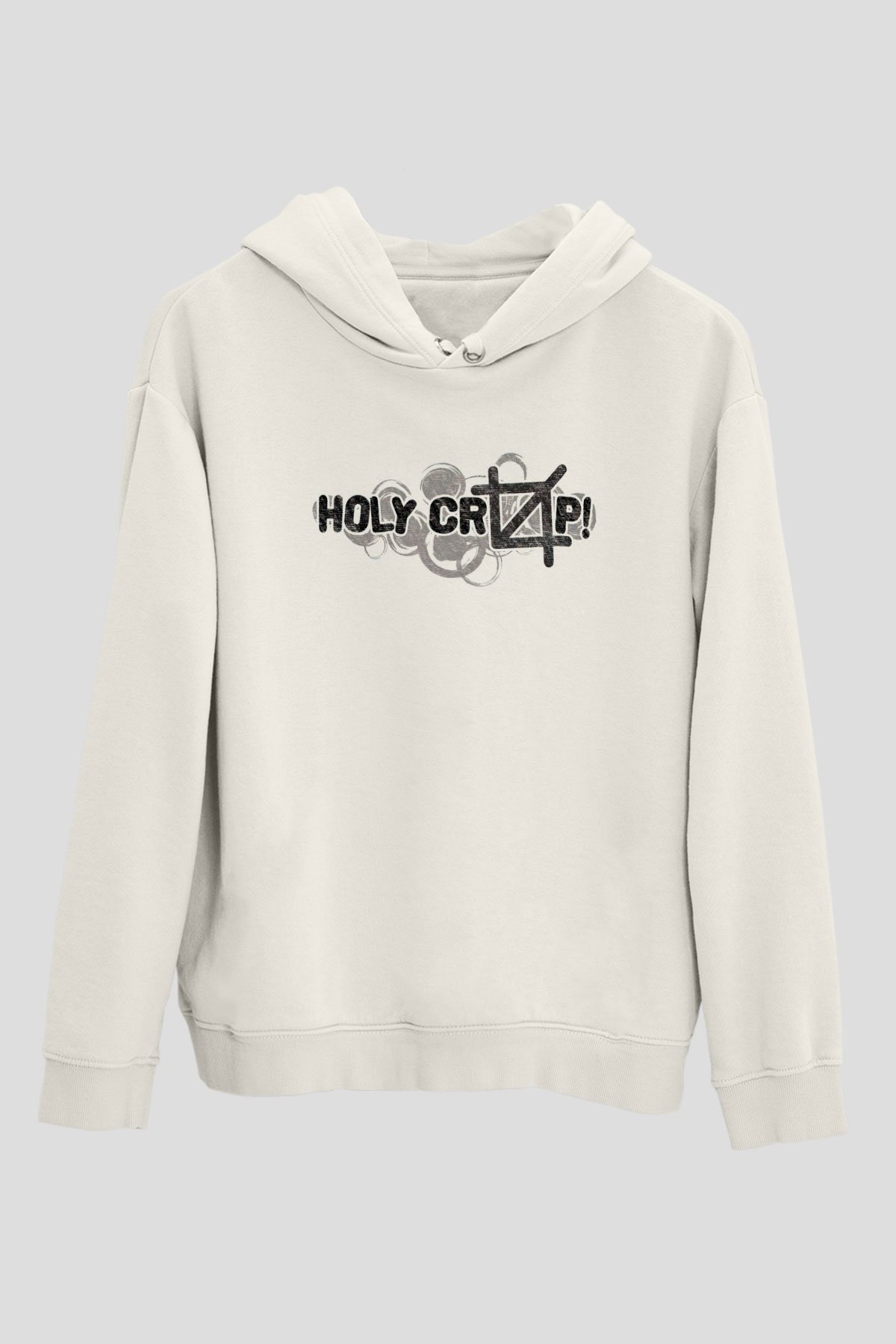 Grafiker Beyaz Unisex Kapüşonlu Sweatshirt