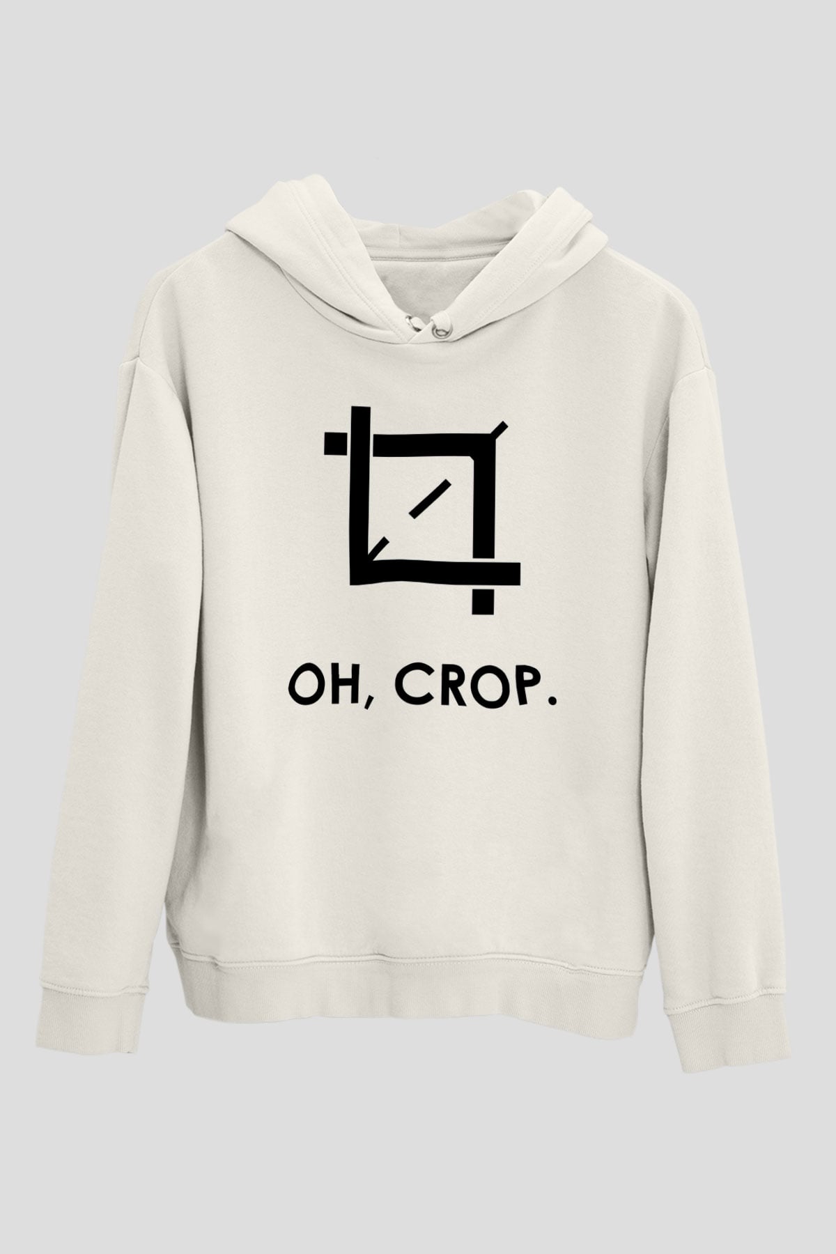 Grafiker Beyaz Unisex Kapüşonlu Sweatshirt