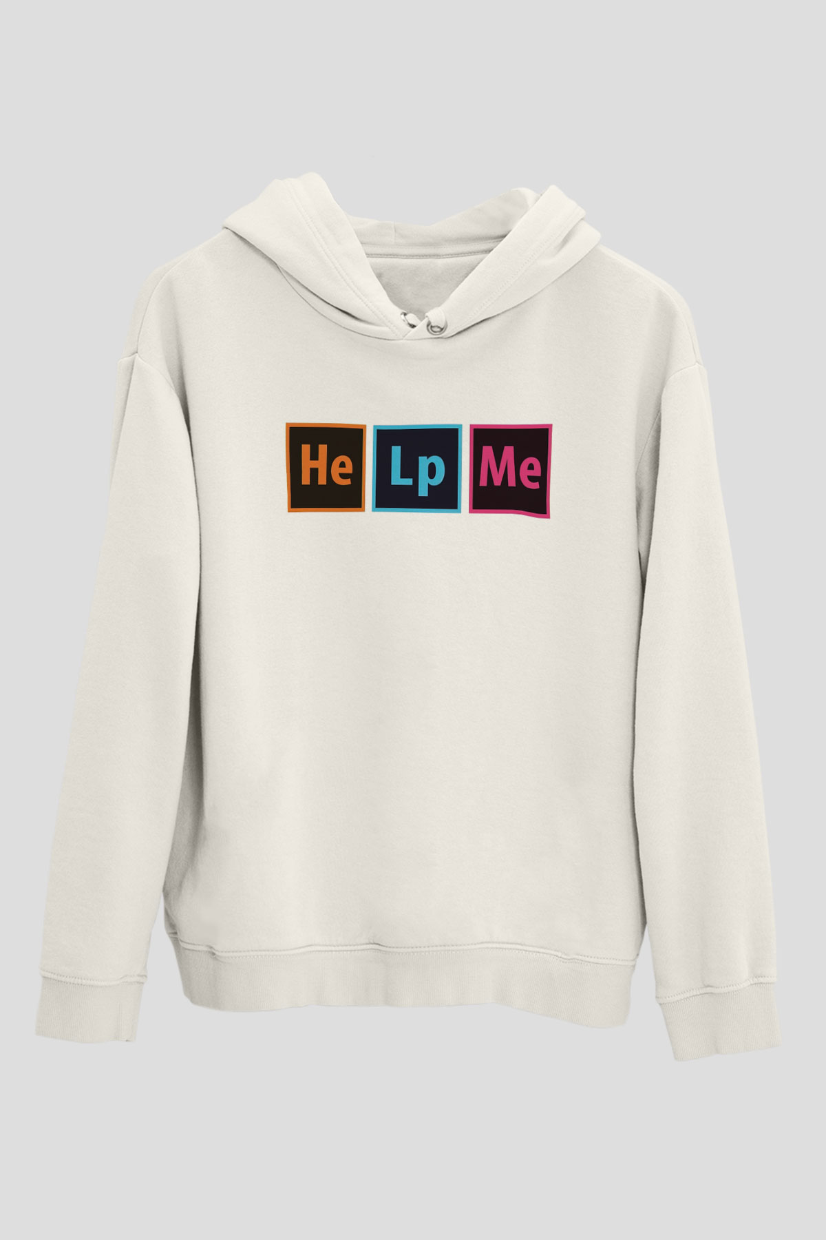 Grafiker Beyaz Unisex Kapüşonlu Sweatshirt
