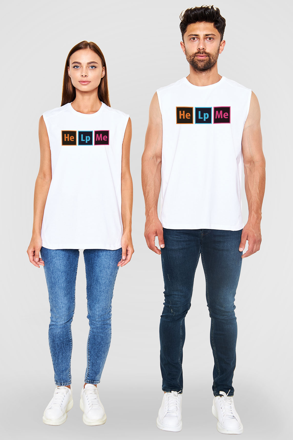 Grafiker Beyaz Unisex Kolsuz Tişört