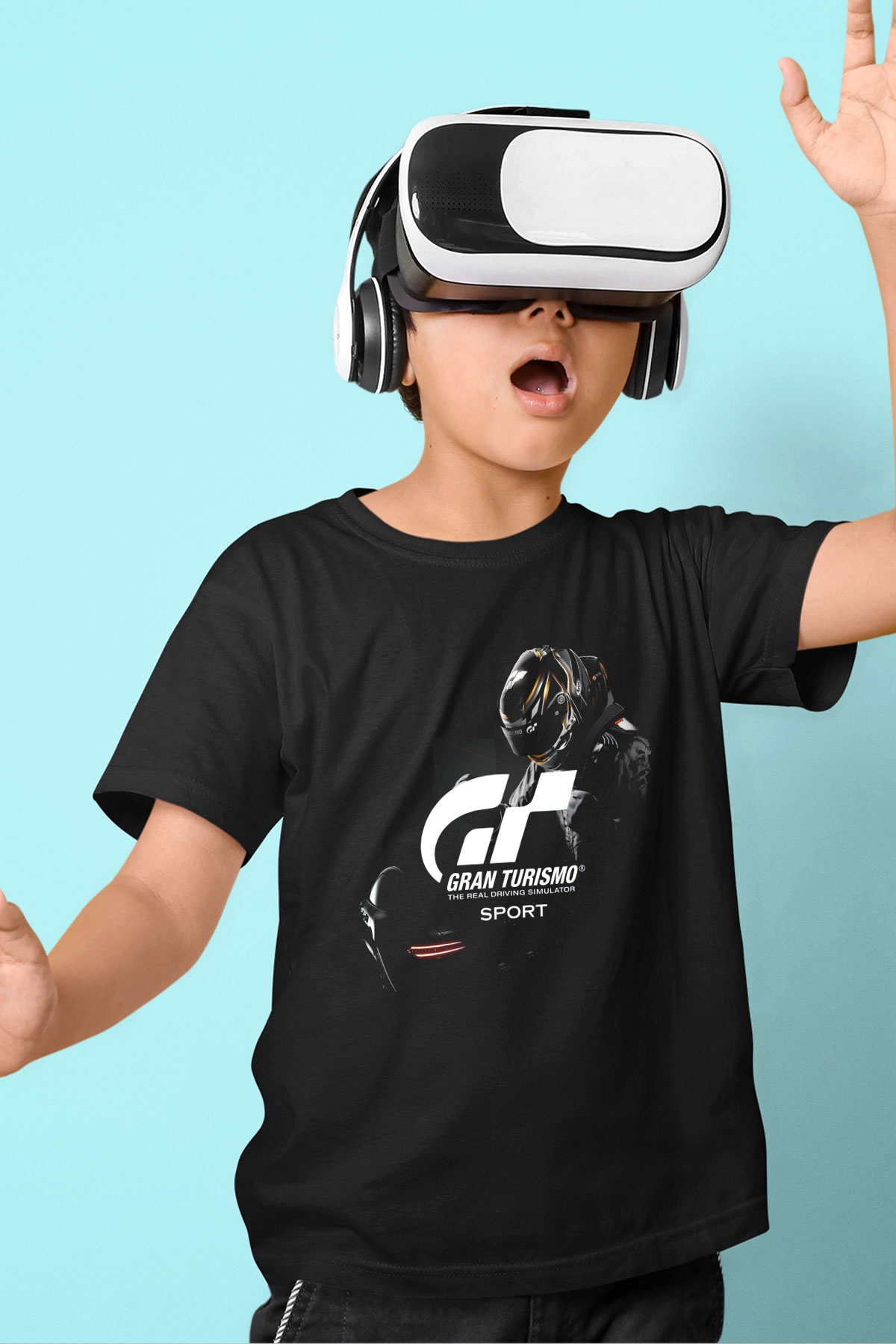 Gran Turismo Siyah Unisex Çocuk Tişört