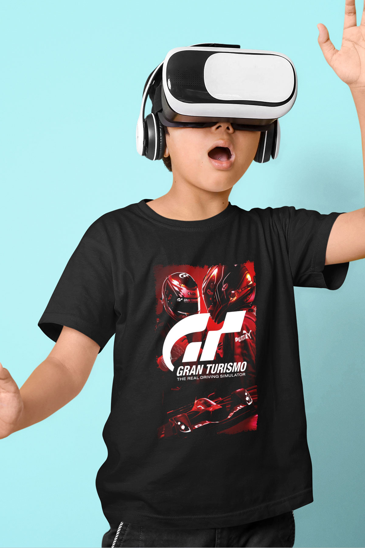 Gran Turismo Siyah Unisex Çocuk Tişört