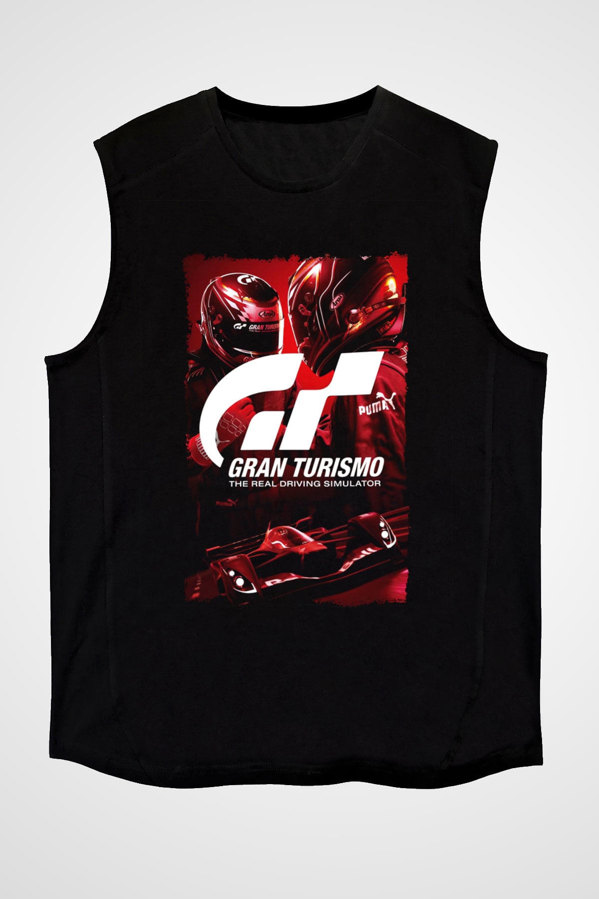Gran Turismo Siyah Unisex Kolsuz Tişört