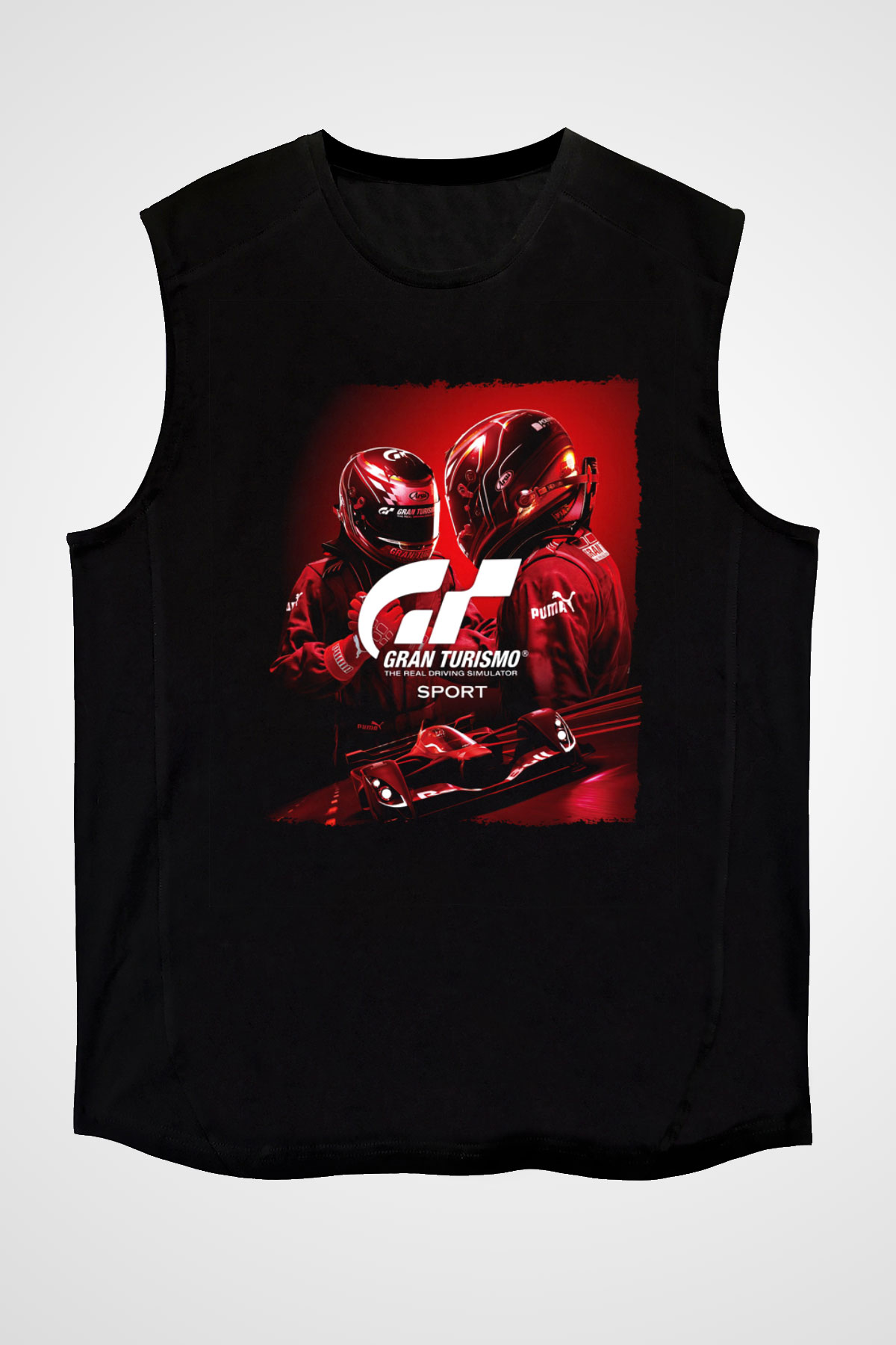 Gran Turismo Siyah Unisex Kolsuz Tişört