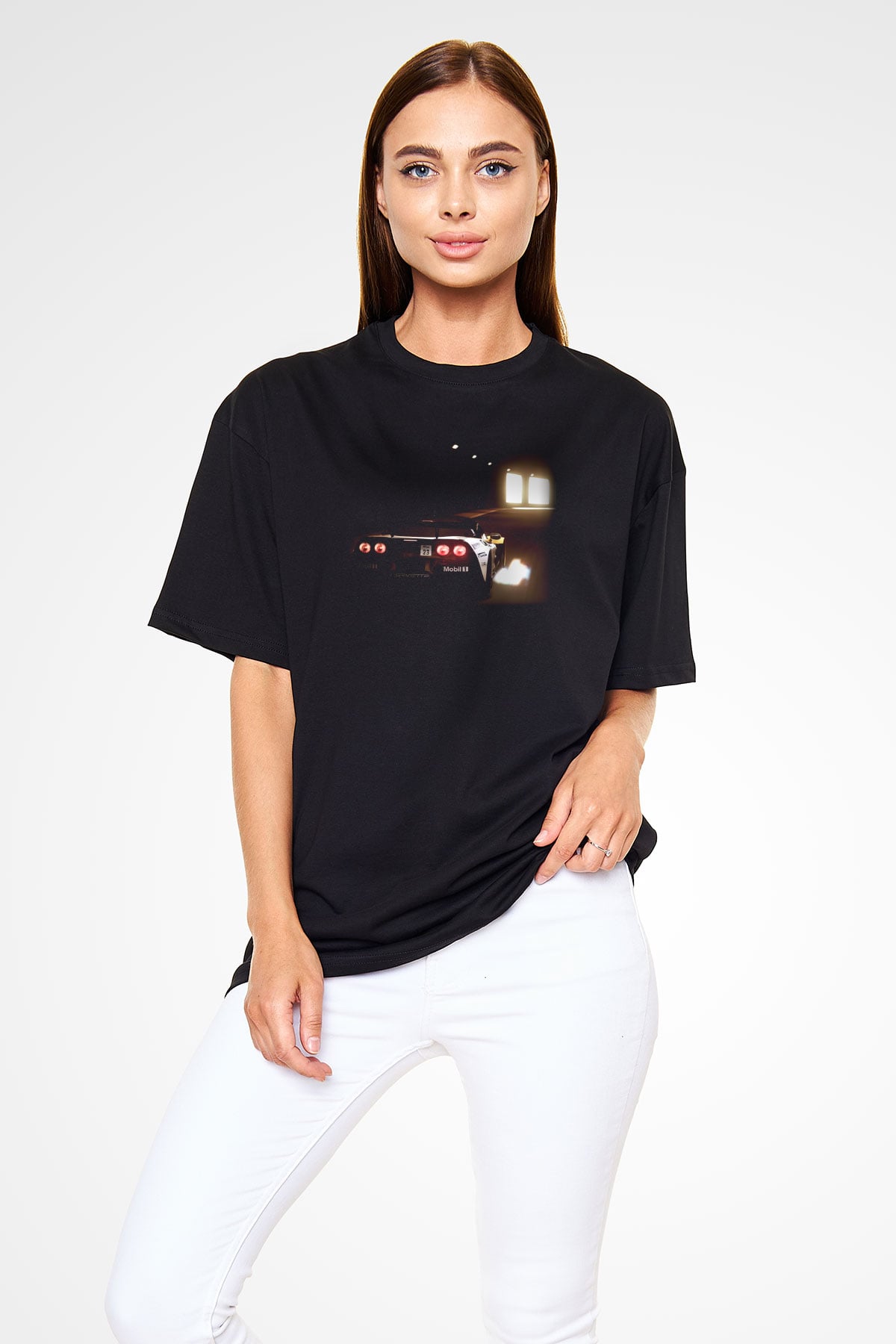 Gran Turismo Siyah Unisex Oversize Tişört T-Shirt