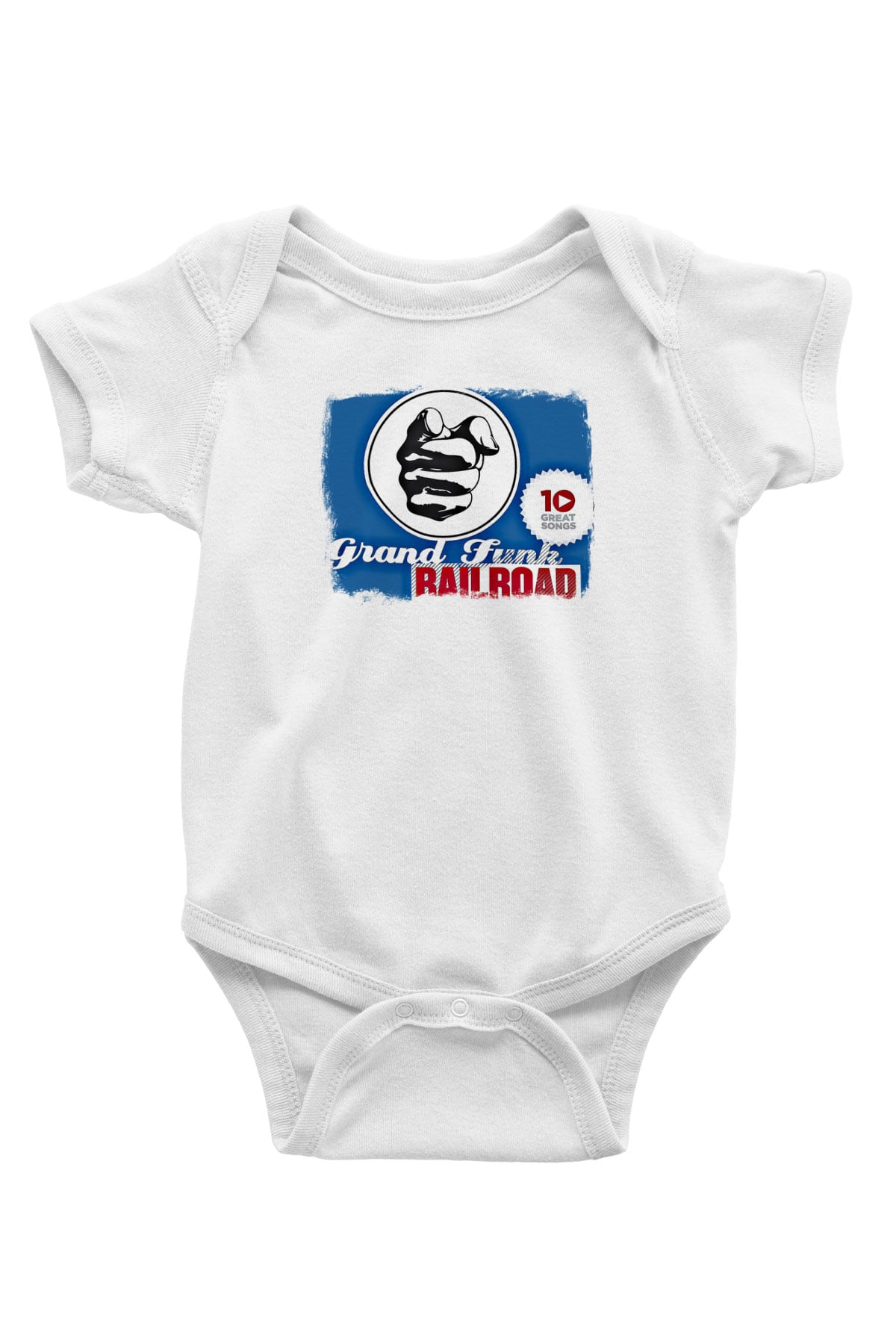 Grand Funk Railroad Baskılı Unisex Beyaz Bebek Body - Zıbın