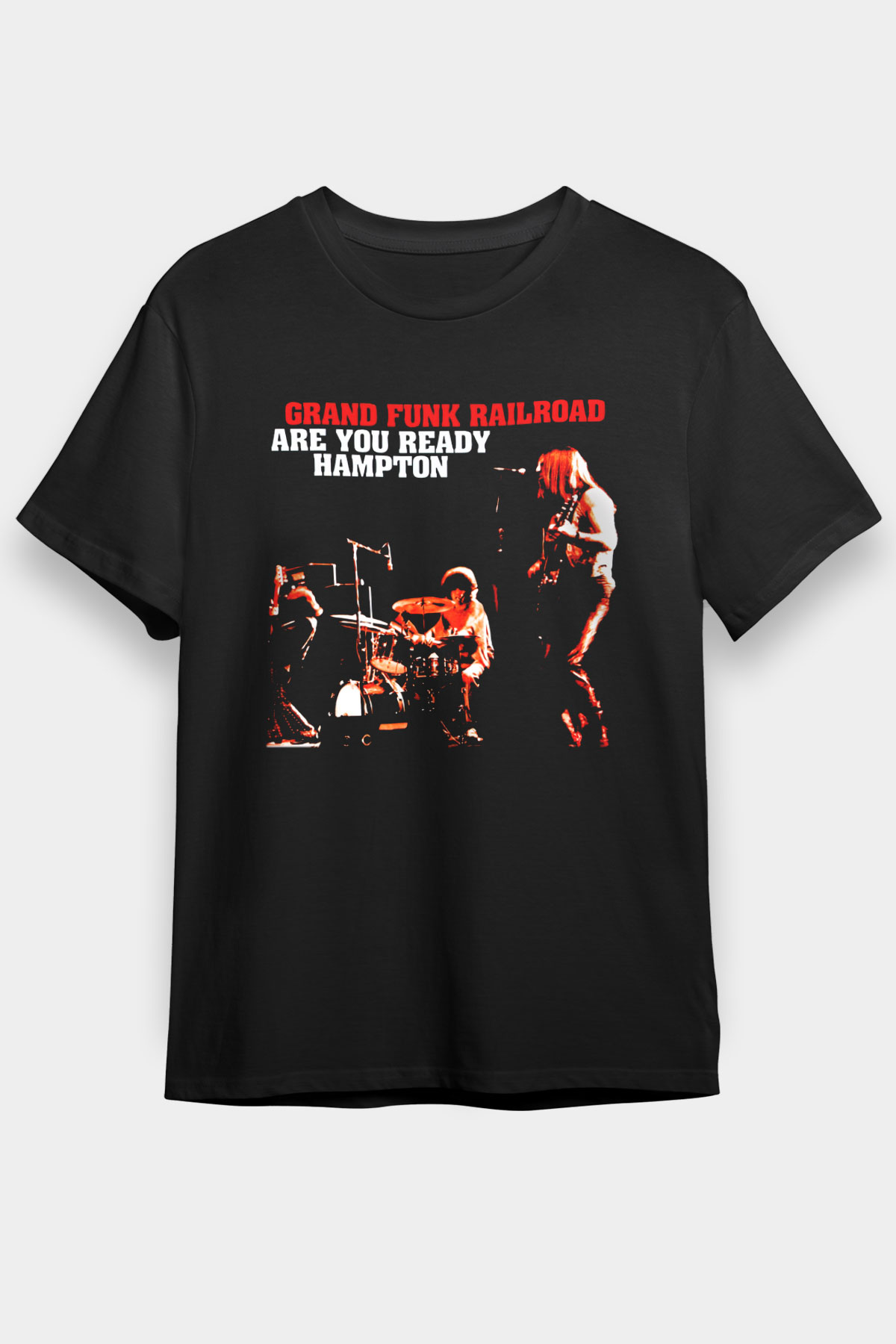 Grand Funk Railroad Siyah Unisex Tişört T-Shirt - TişörtFabrikası