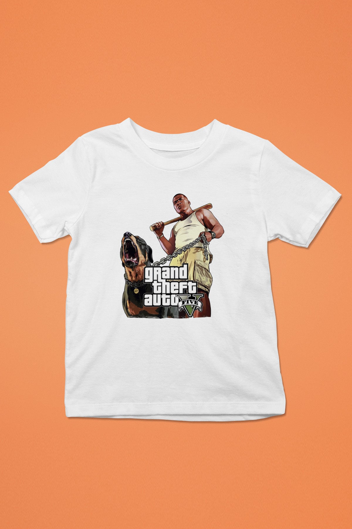 Grand Theft Auto Beyaz Unisex Çocuk Tişört