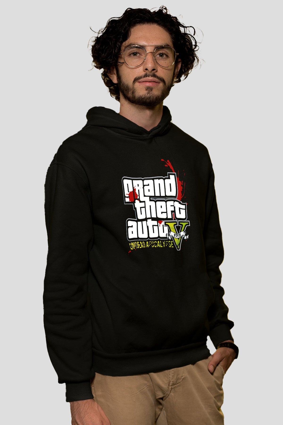 Grand Theft Auto Beyaz Unisex Hoodie