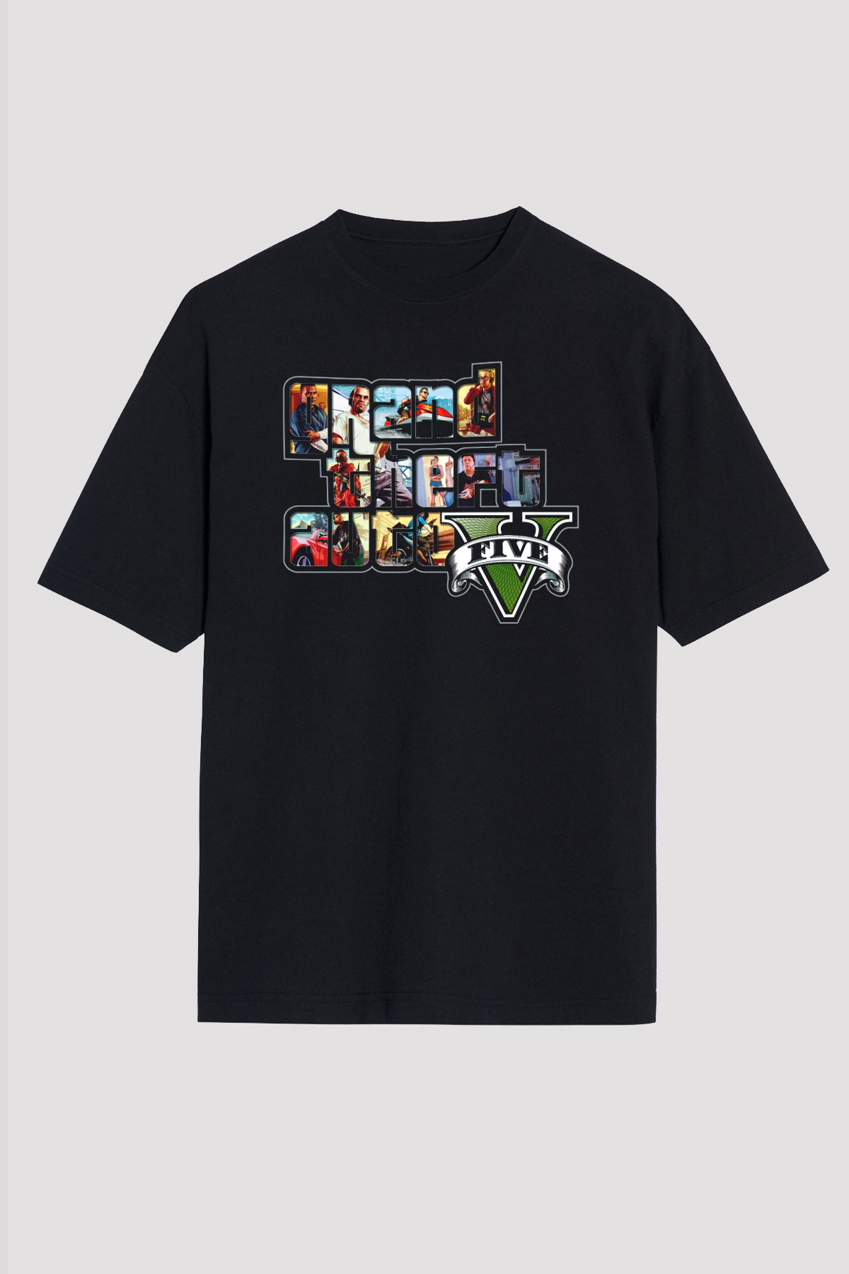 Grand Theft Auto Siyah Unisex Tişört T-Shirt