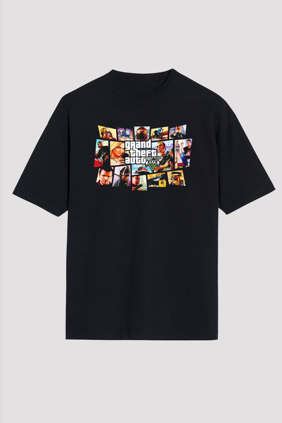 Grand Theft Auto Siyah Unisex Tişört T-Shirt