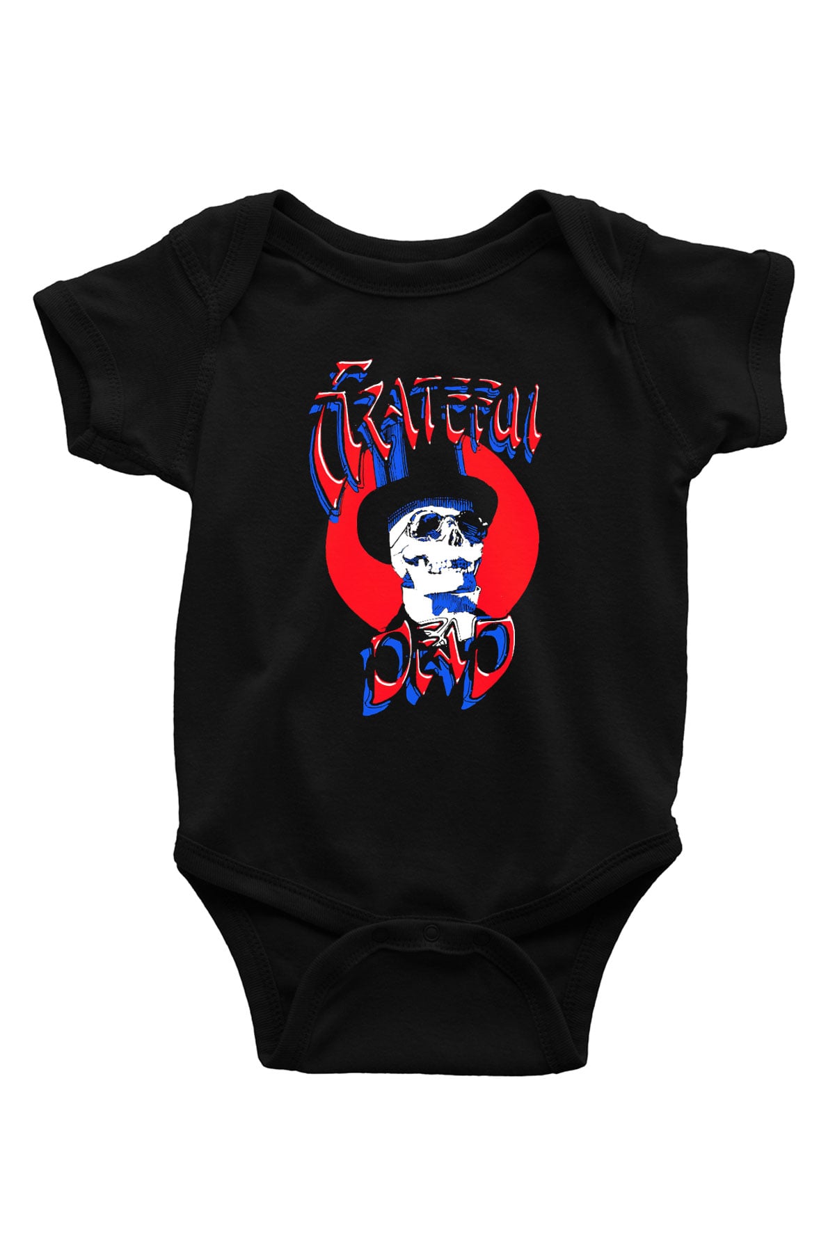 Grateful Dead Baskılı Siyah Bebek Body - Zıbın