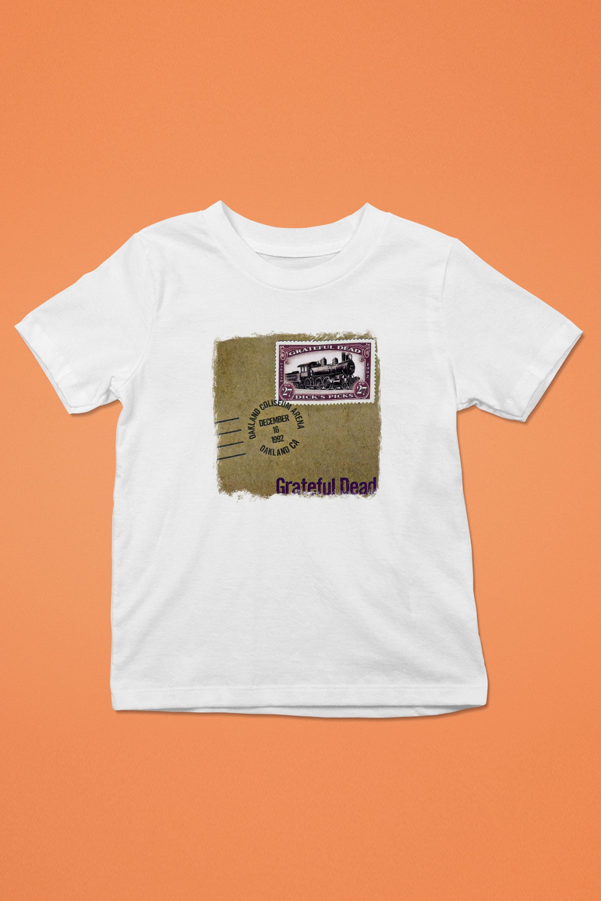 Grateful Dead Baskılı Unisex Beyaz Çocuk Tişört