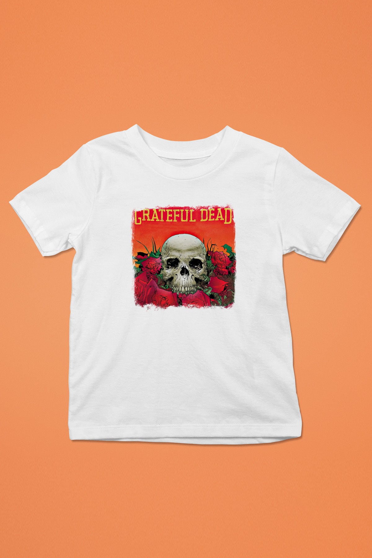 Grateful Dead Baskılı Unisex Beyaz Çocuk Tişört