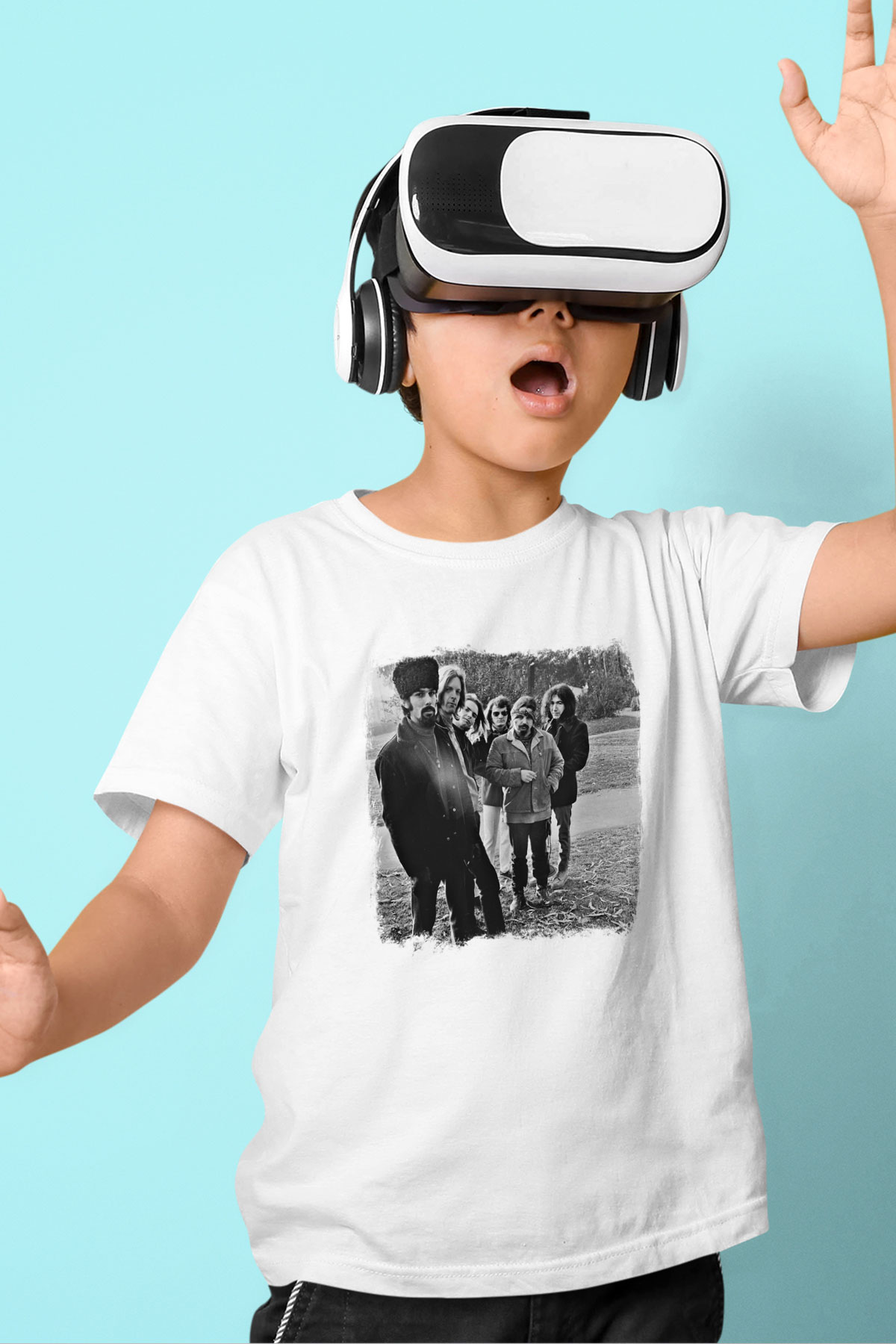 Grateful Dead Baskılı Unisex Beyaz Çocuk Tişört