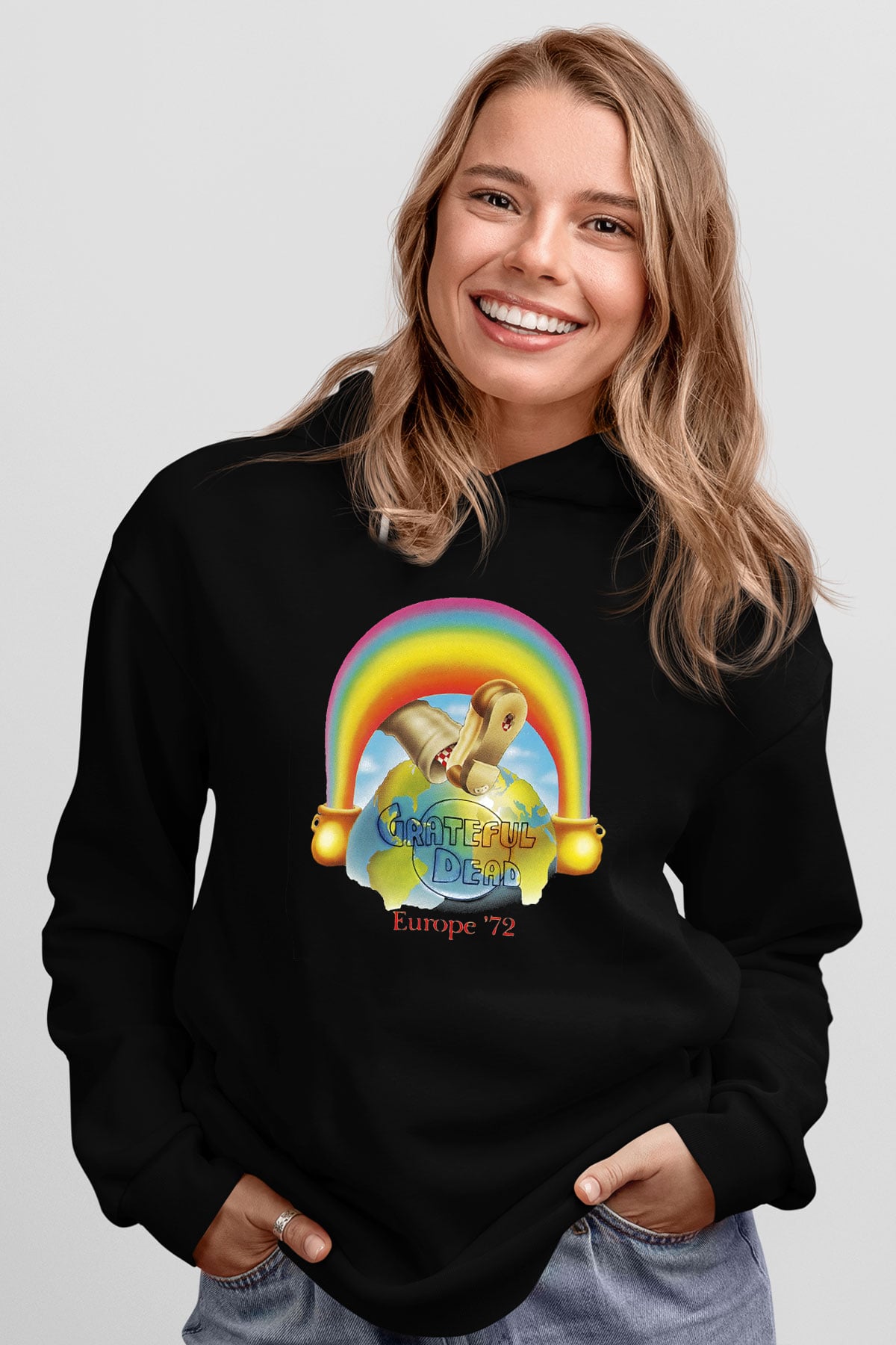 Grateful Dead Siyah Unisex Hoodie