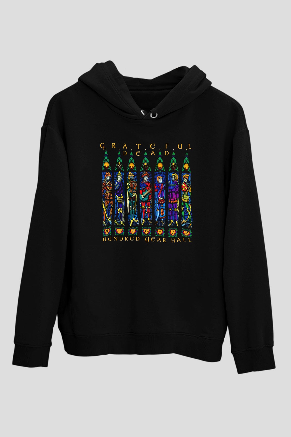 Grateful Dead Siyah Unisex Hoodie