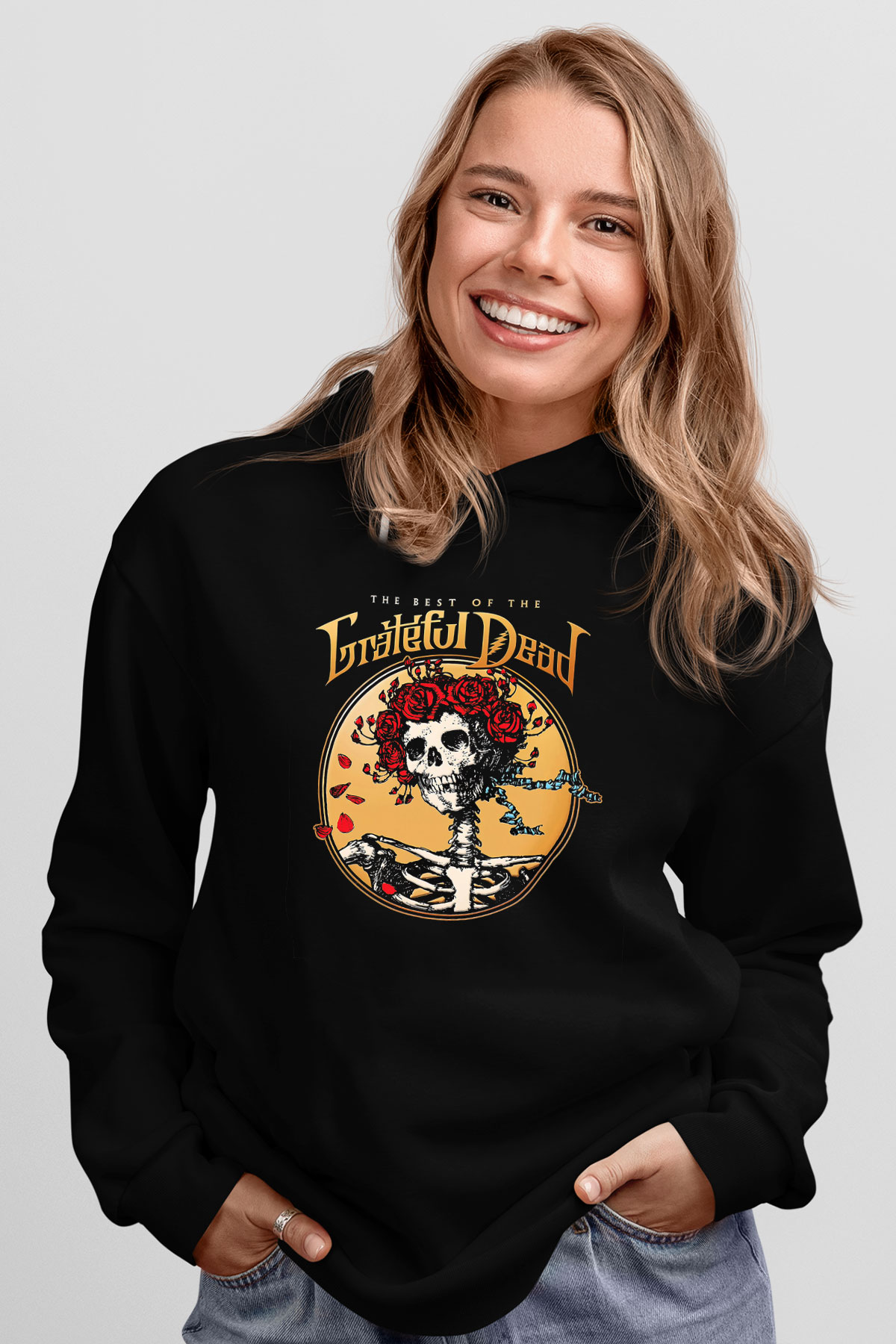Grateful Dead Siyah Unisex Hoodie