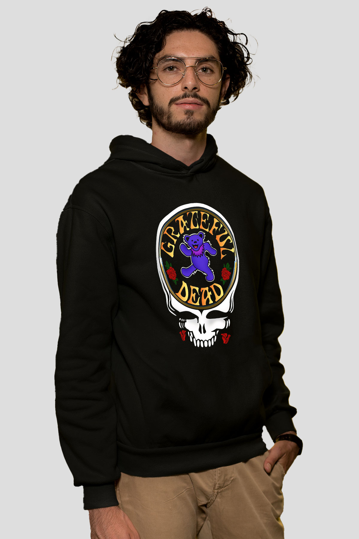 Grateful Dead Siyah Unisex Hoodie