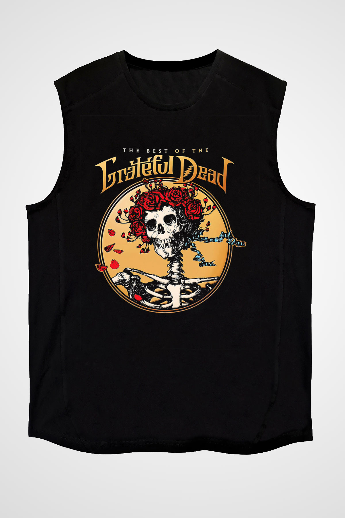 Grateful Dead Siyah Unisex Kolsuz Tişört