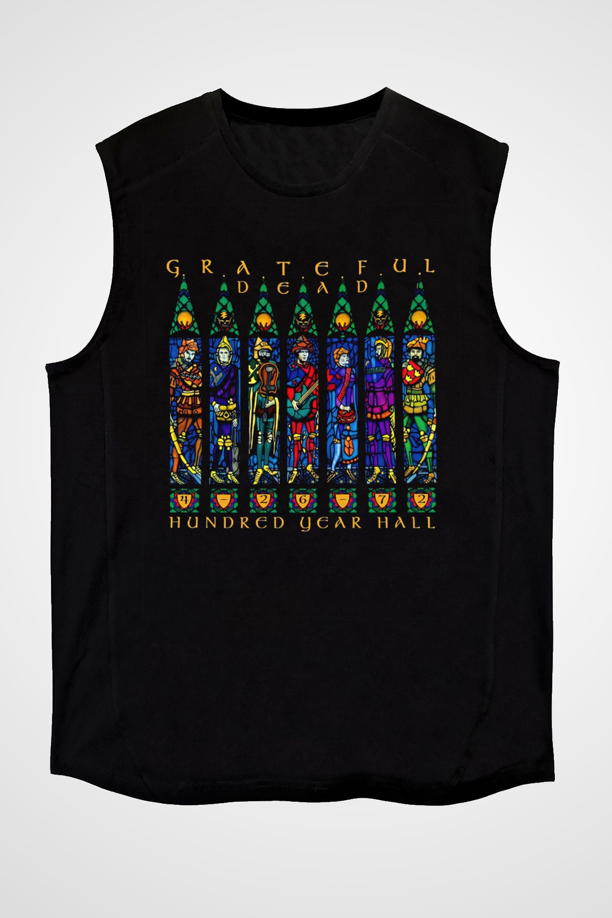 Grateful Dead Siyah Unisex Kolsuz Tişört