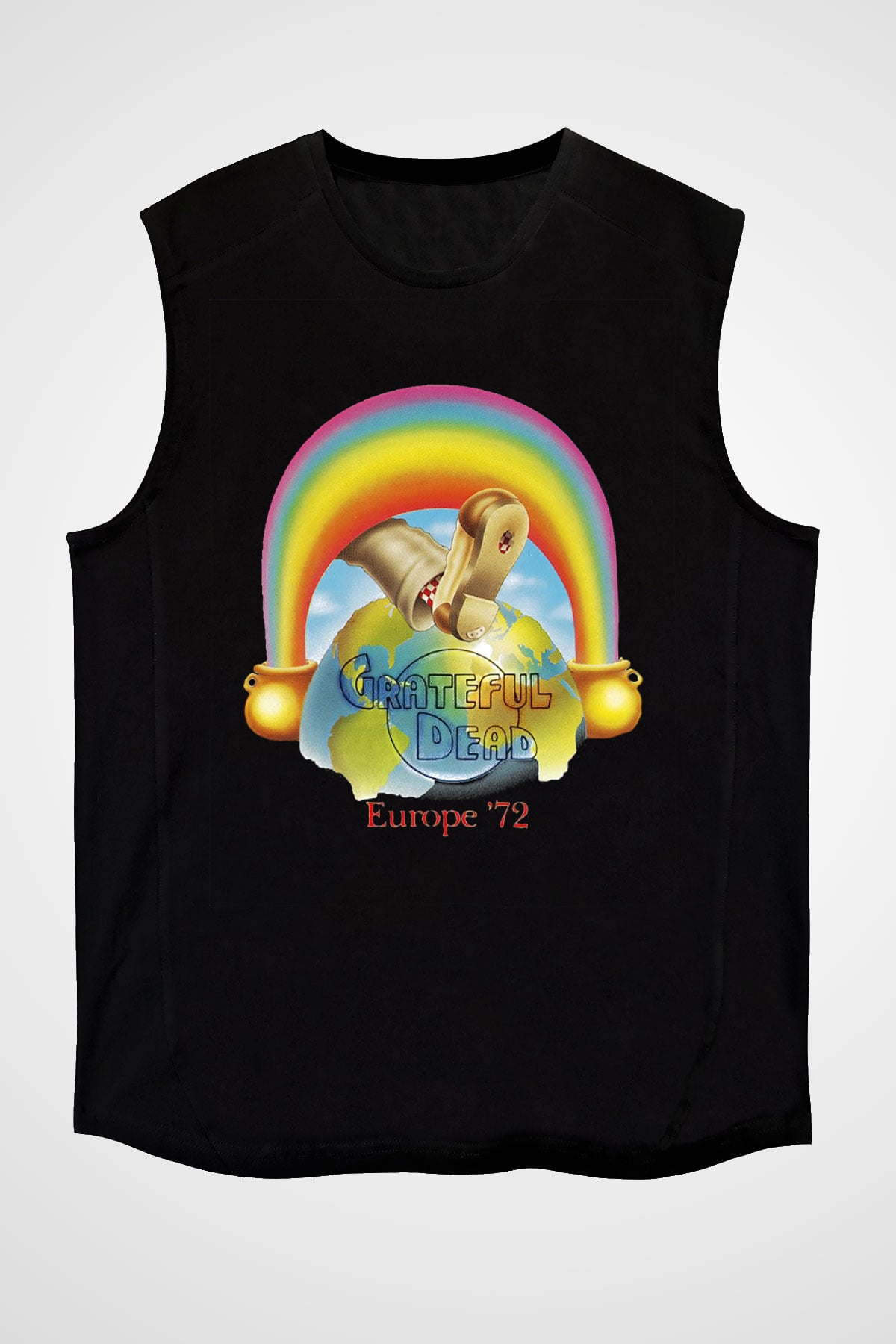 Grateful Dead Siyah Unisex Kolsuz Tişört