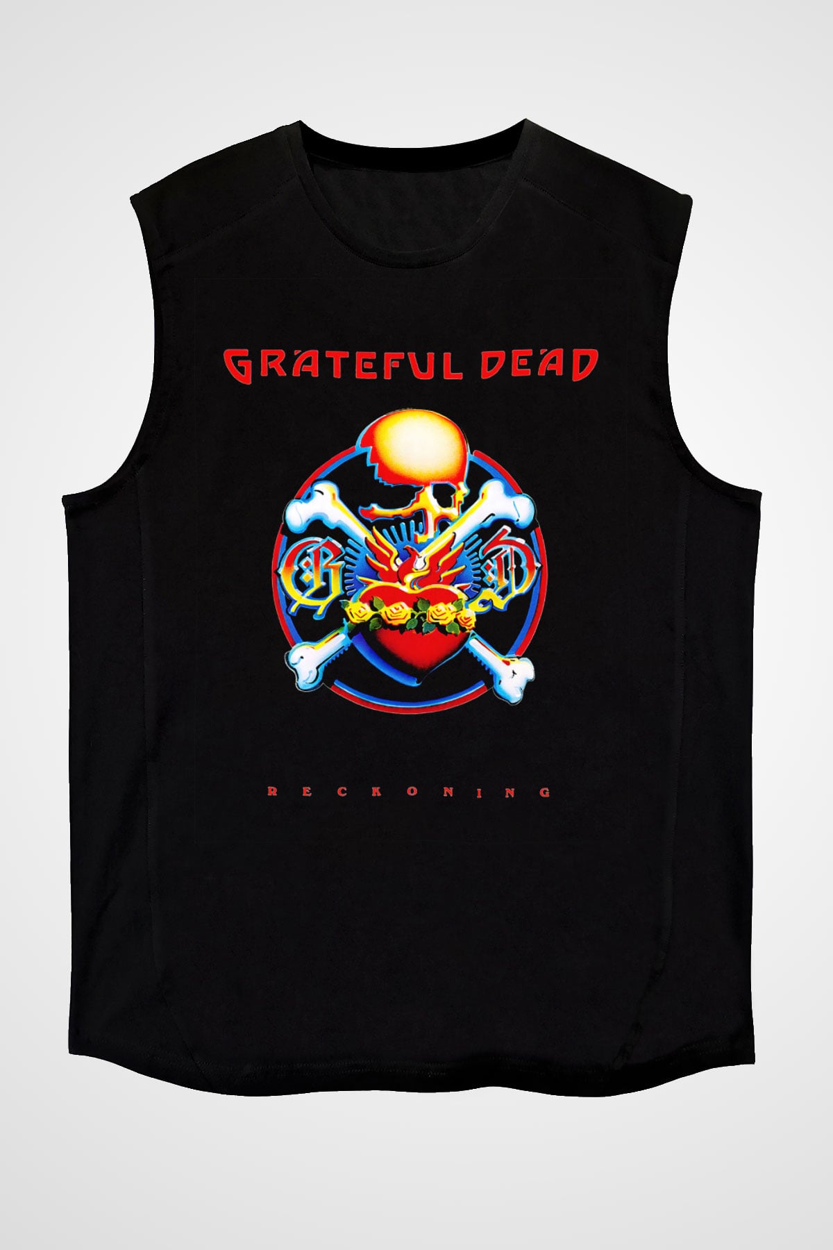 Grateful Dead Siyah Unisex Kolsuz Tişört