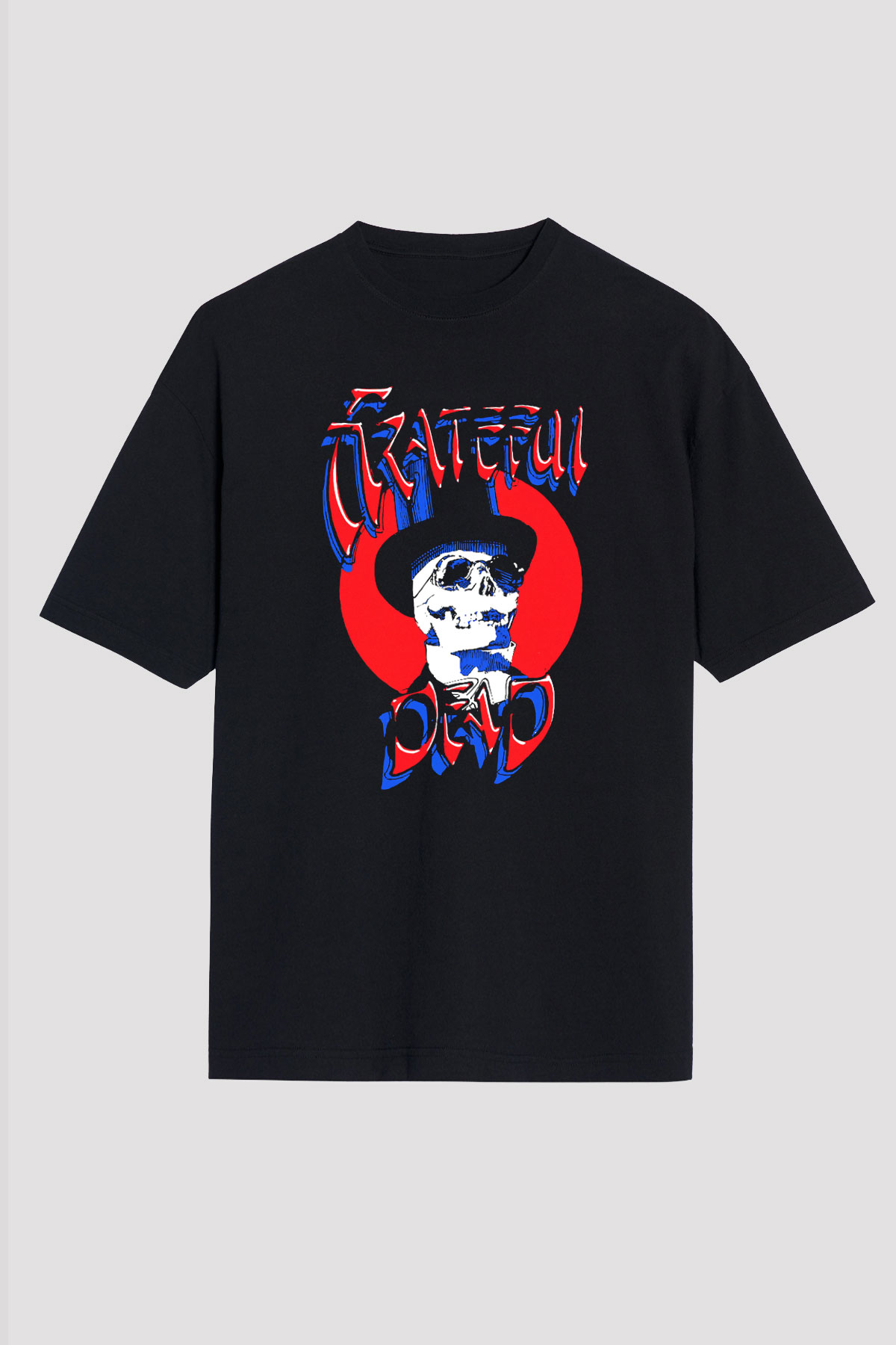 Grateful Dead Siyah Unisex Oversize Tişört T-Shirt