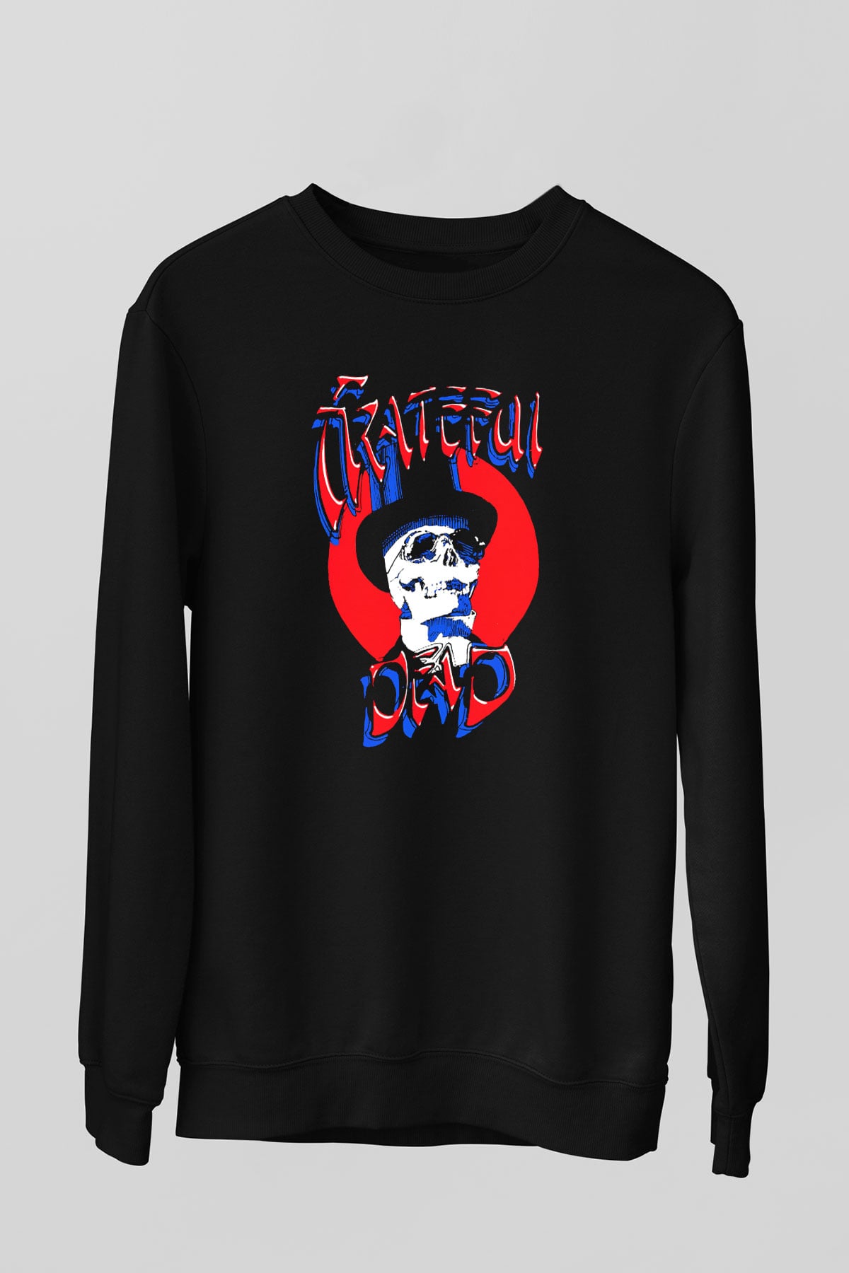 Grateful Dead Siyah Unisex Sweatshirt