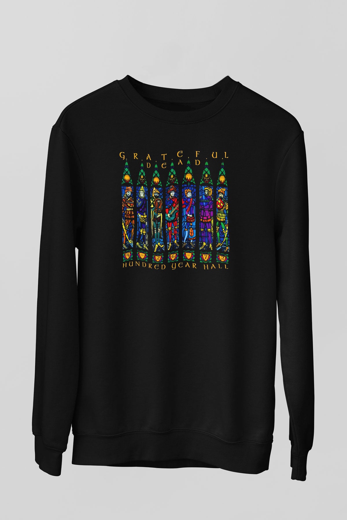 Grateful Dead Siyah Unisex Sweatshirt