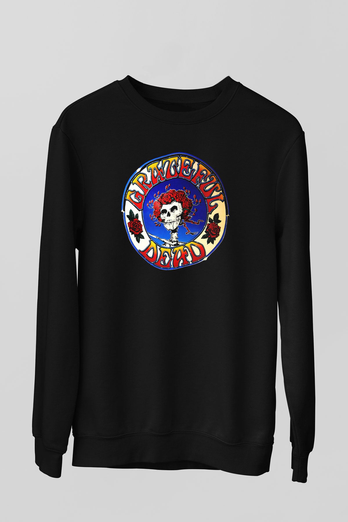 Grateful Dead Siyah Unisex Sweatshirt