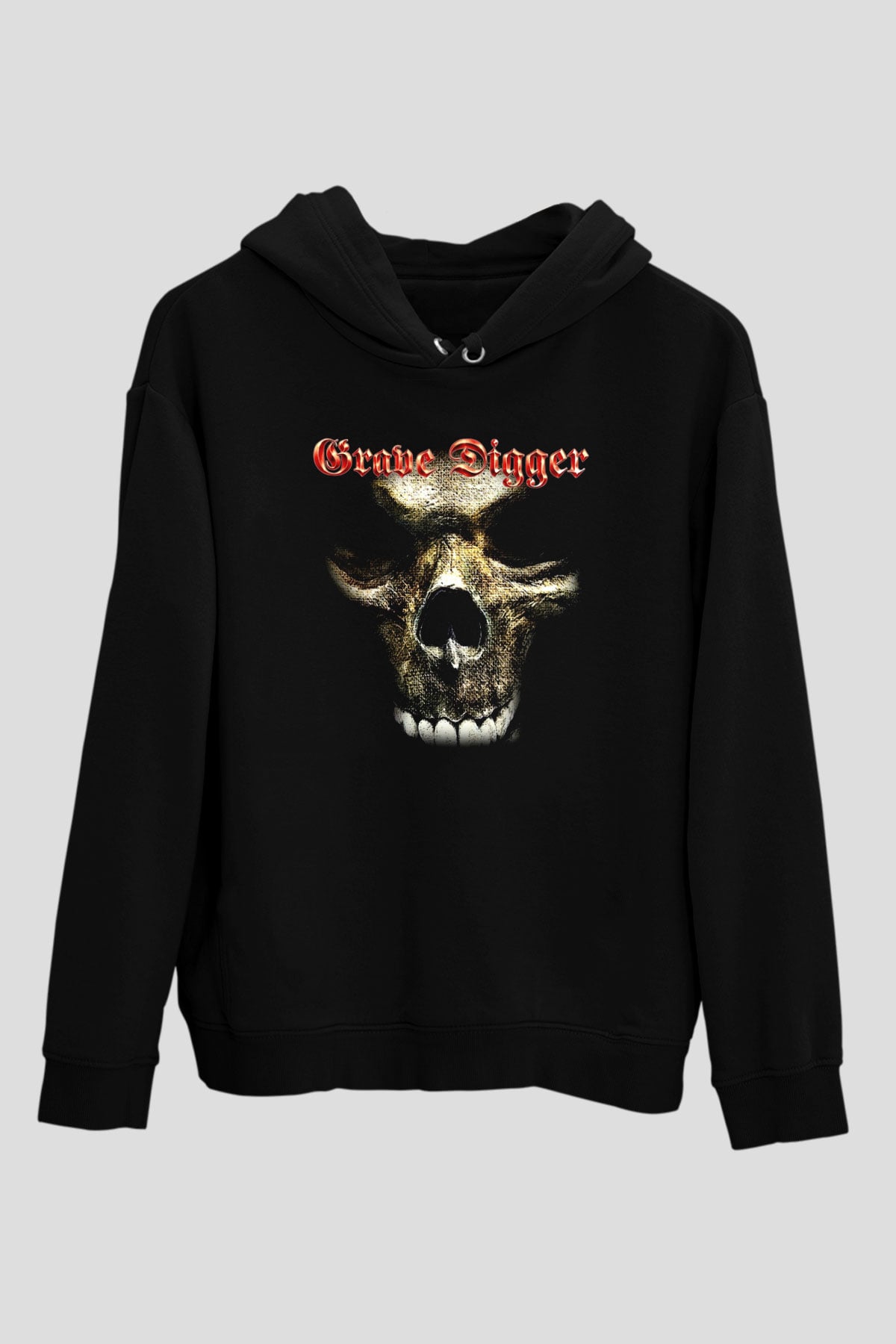 Grave Digger Siyah Unisex Kapüşonlu Sweatshirt