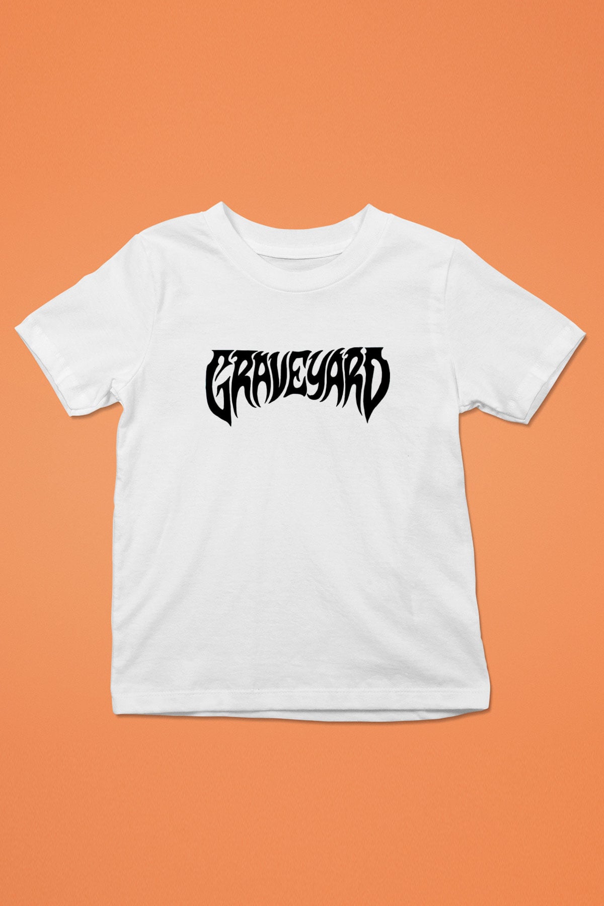 Graveyard Beyaz Unisex Çocuk Tişört