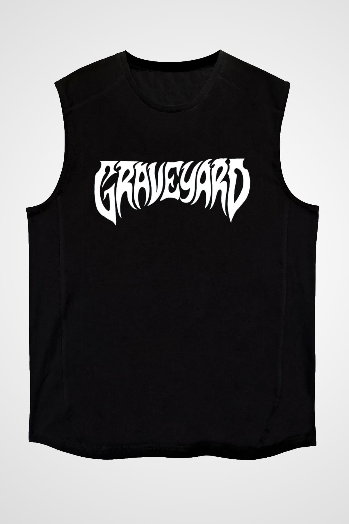 Graveyard Siyah Unisex Kolsuz Tişört