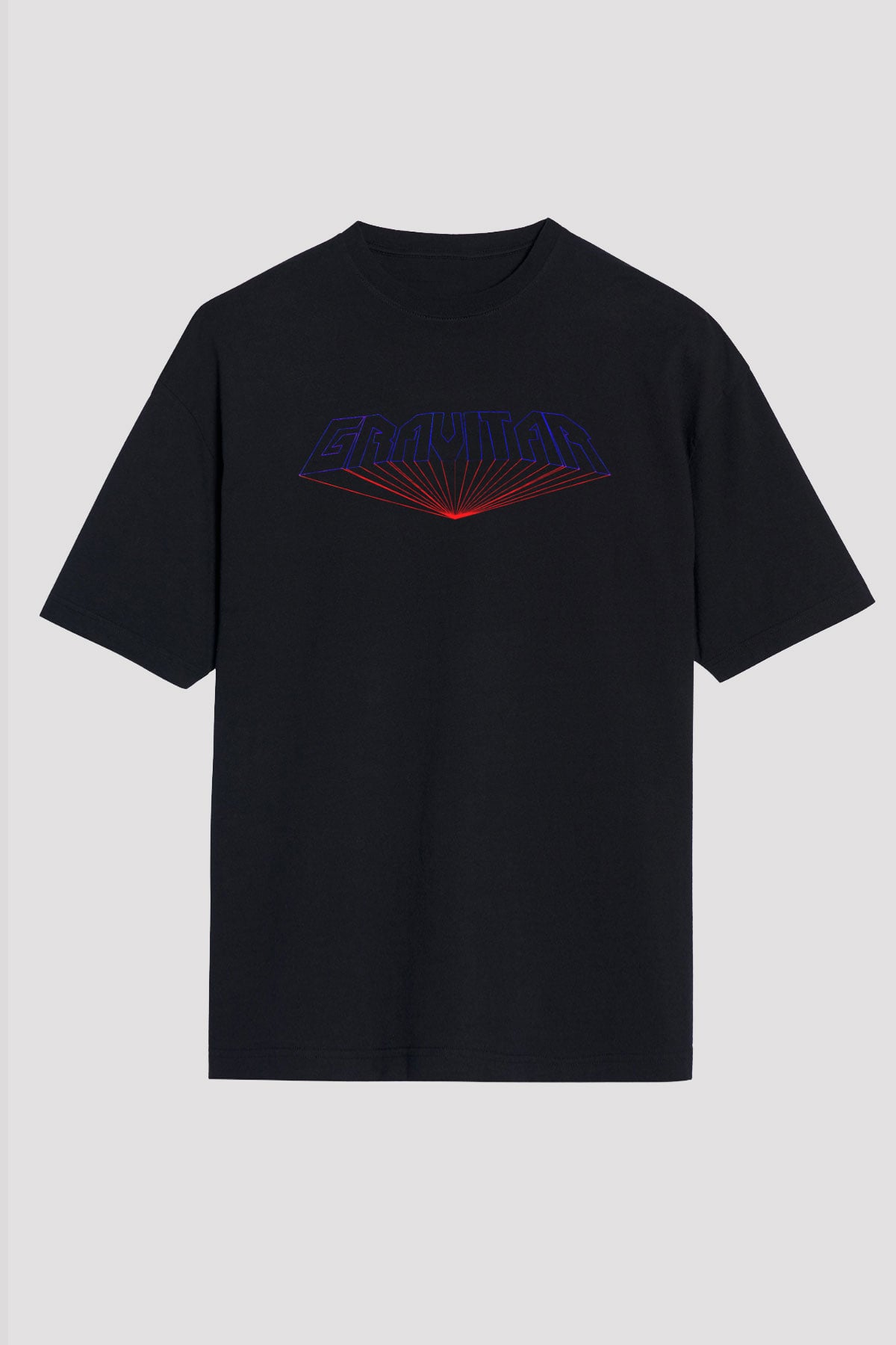 Gravitar Siyah Unisex Tişört