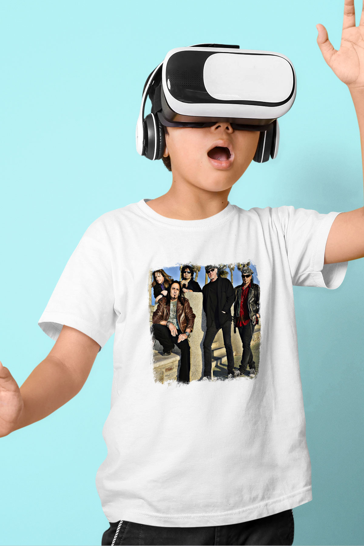Great White Baskılı Unisex Beyaz Çocuk Tişört