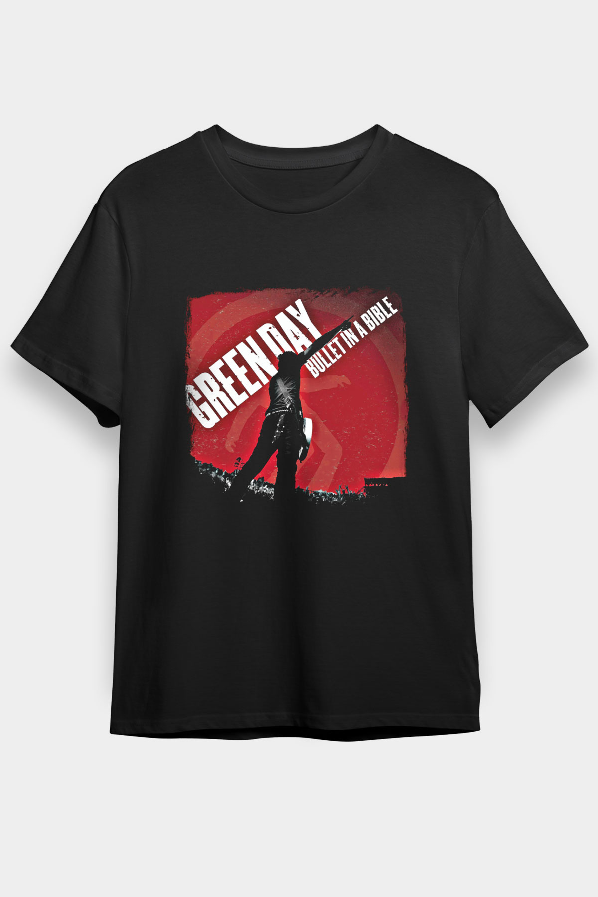 Green Day Baskılı Unisex Siyah Tişört