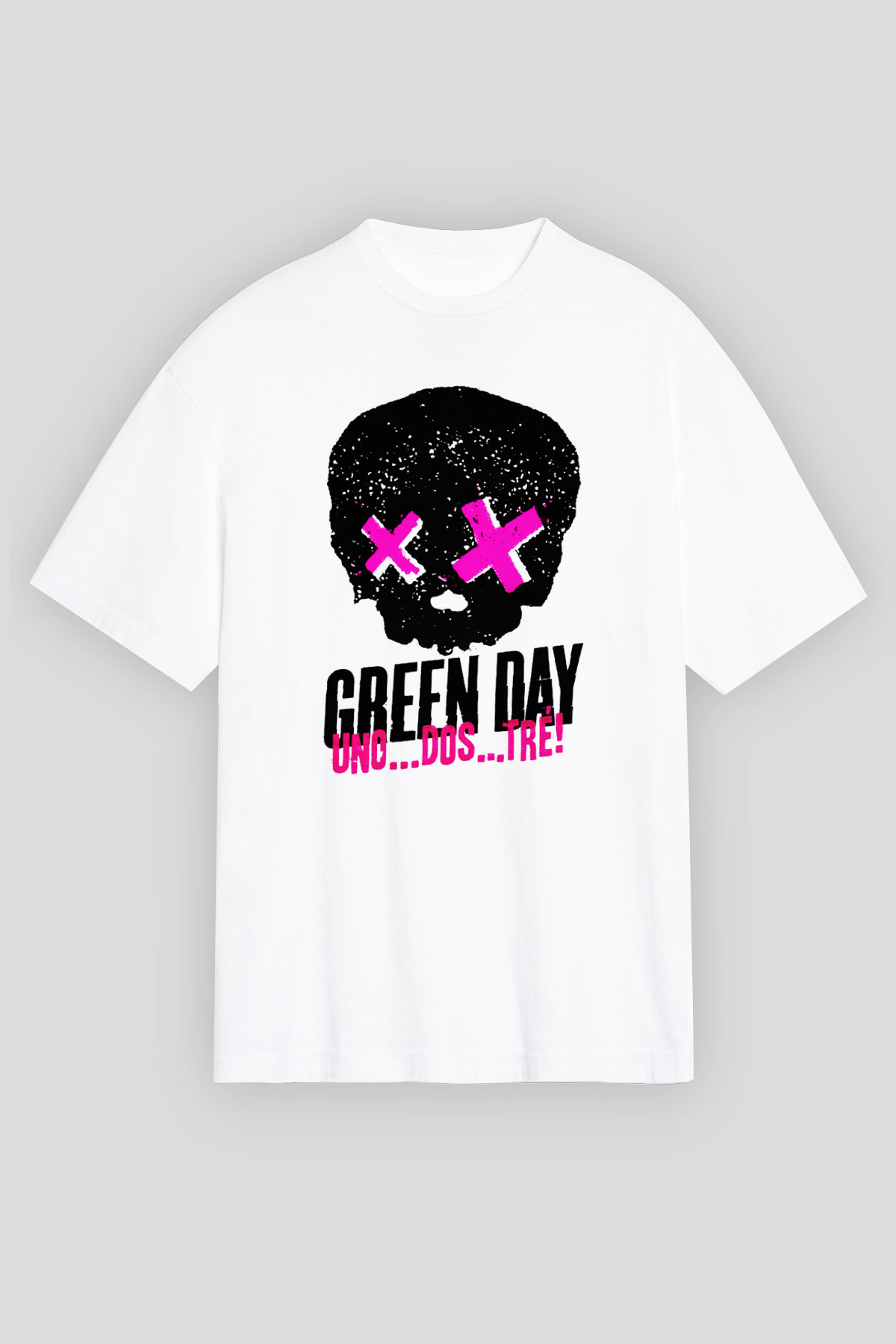 Green Day Beyaz Unisex Oversize Tişört T-Shirt