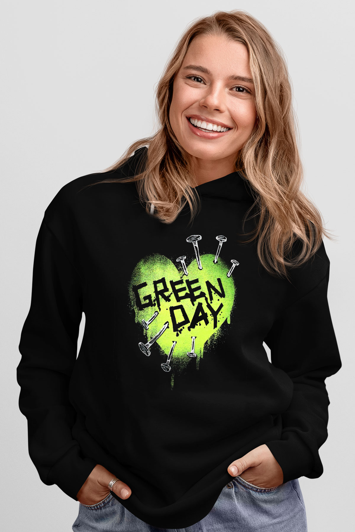 Green Day Siyah Unisex Hoodie