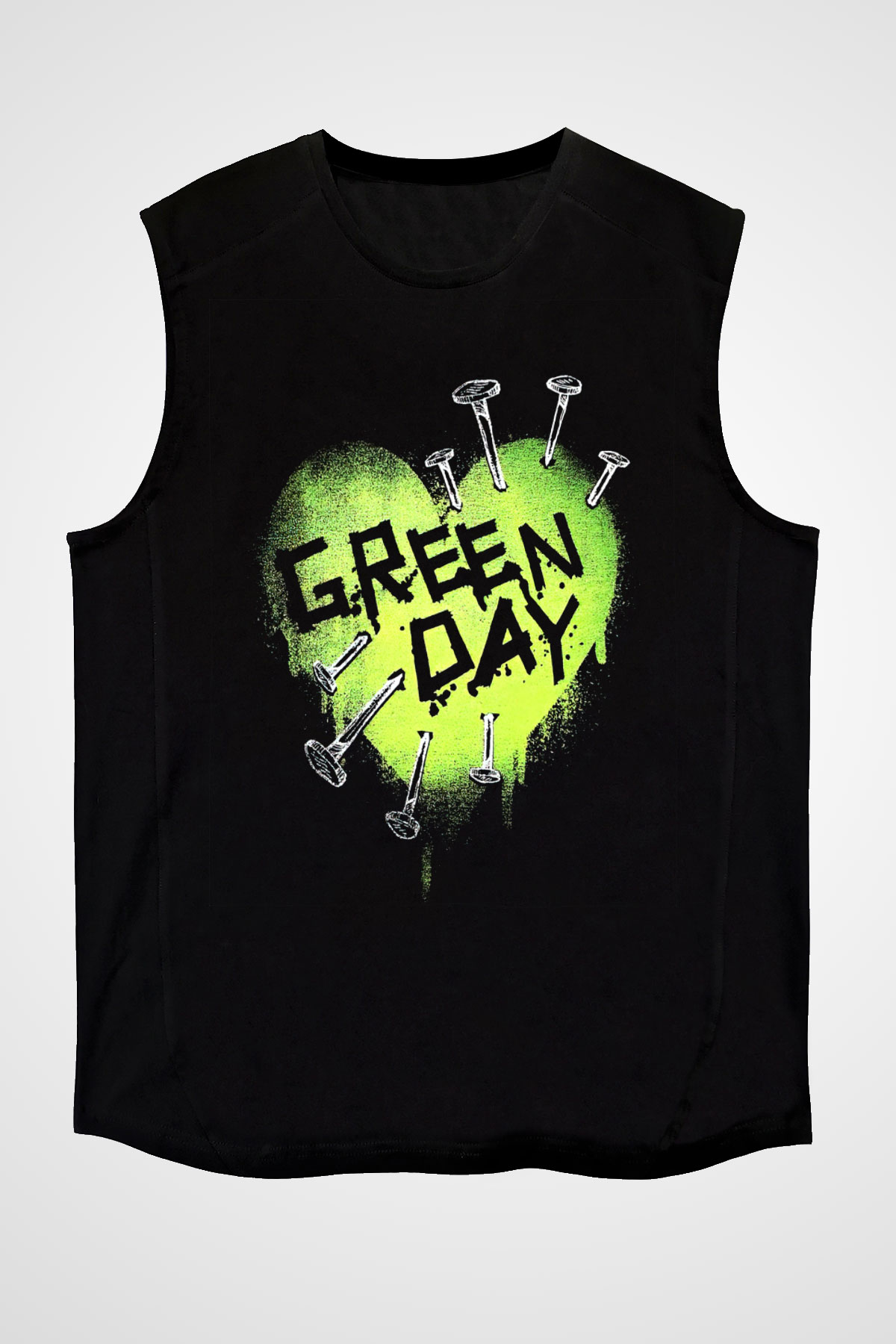 Green Day Siyah Unisex Kolsuz Tişört