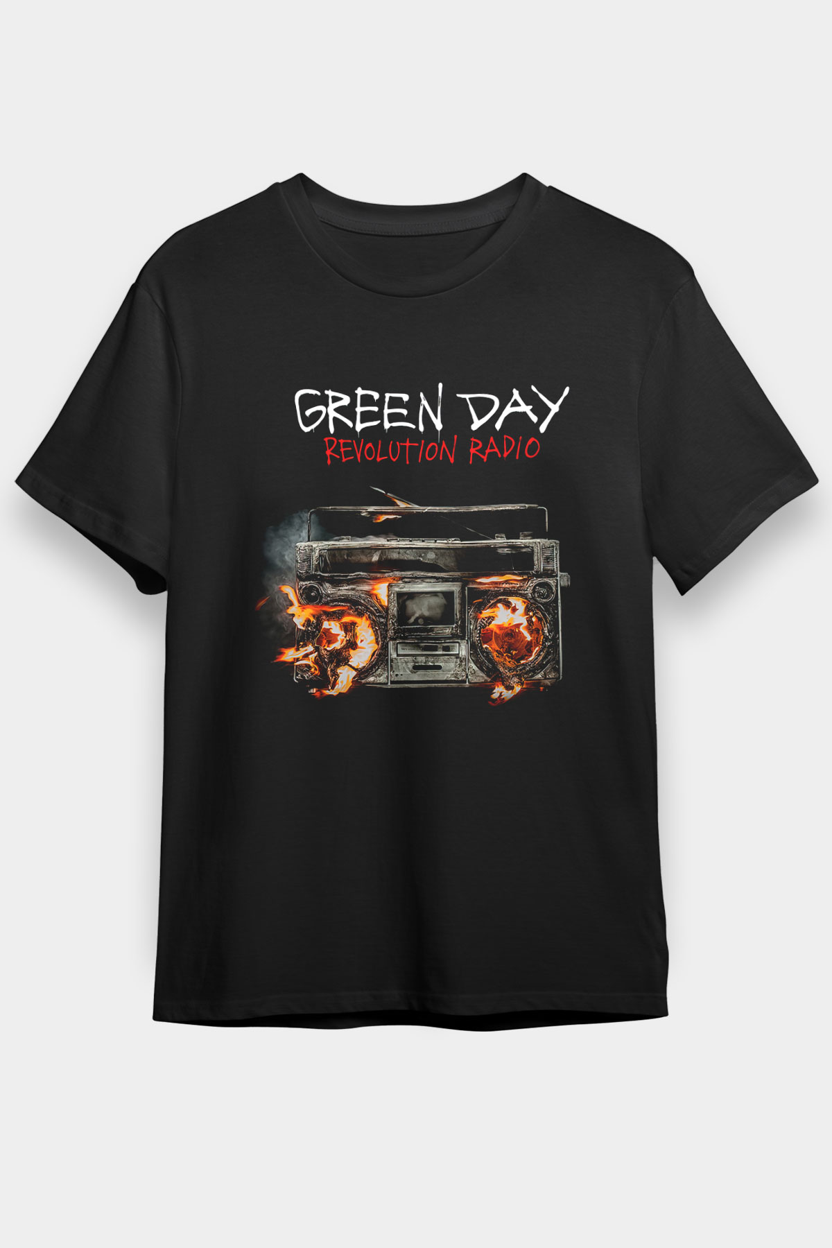 Green Day Siyah Unisex Tişört T-Shirt - TişörtFabrikası