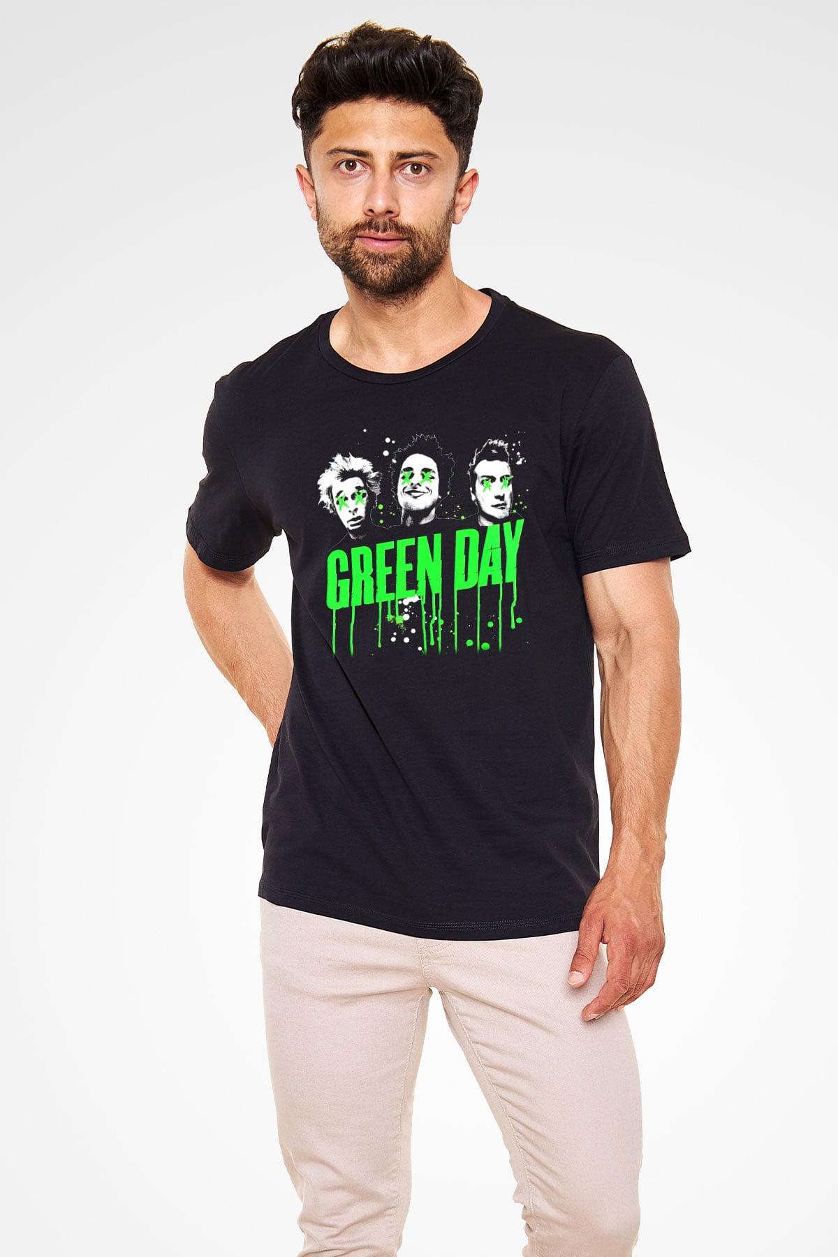 Green Day Siyah Unisex Tişört T-Shirt - TişörtFabrikası