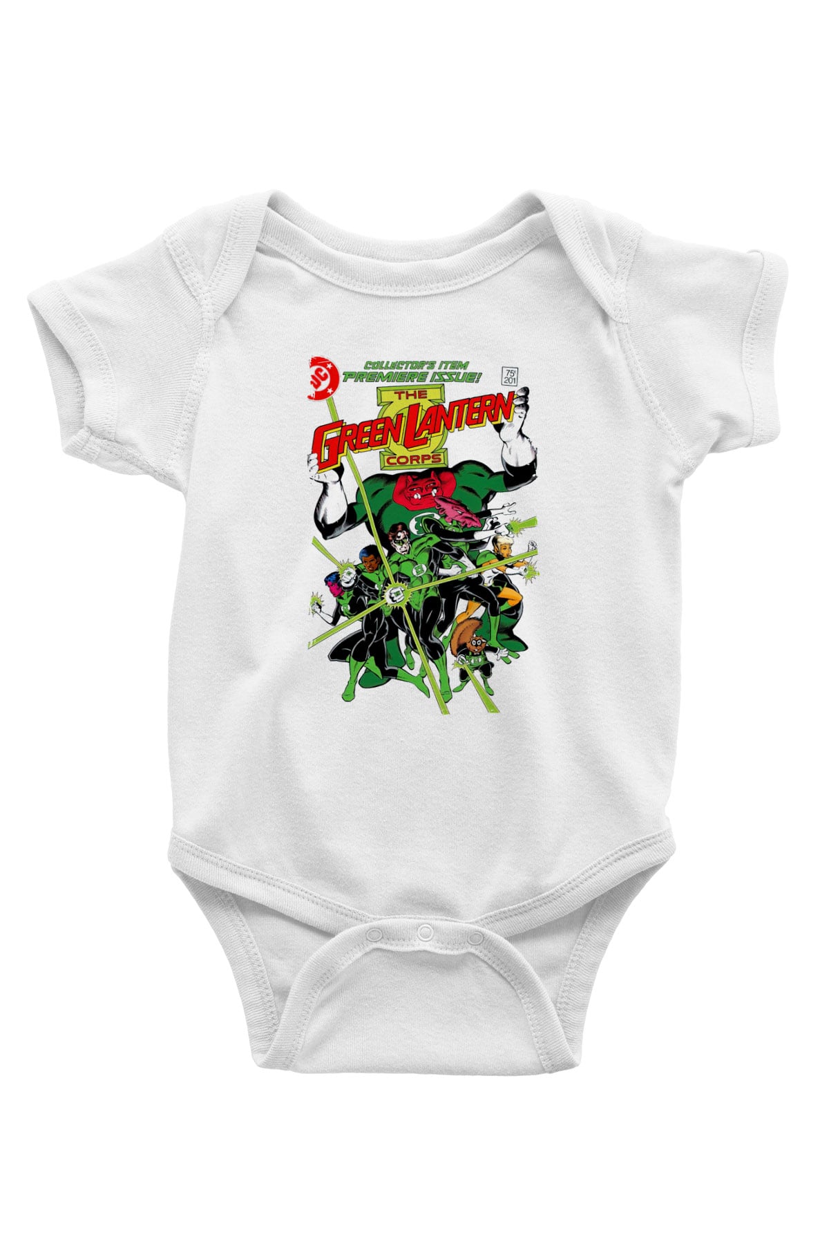 Green Lantern Beyaz Bebek Body - Zıbın