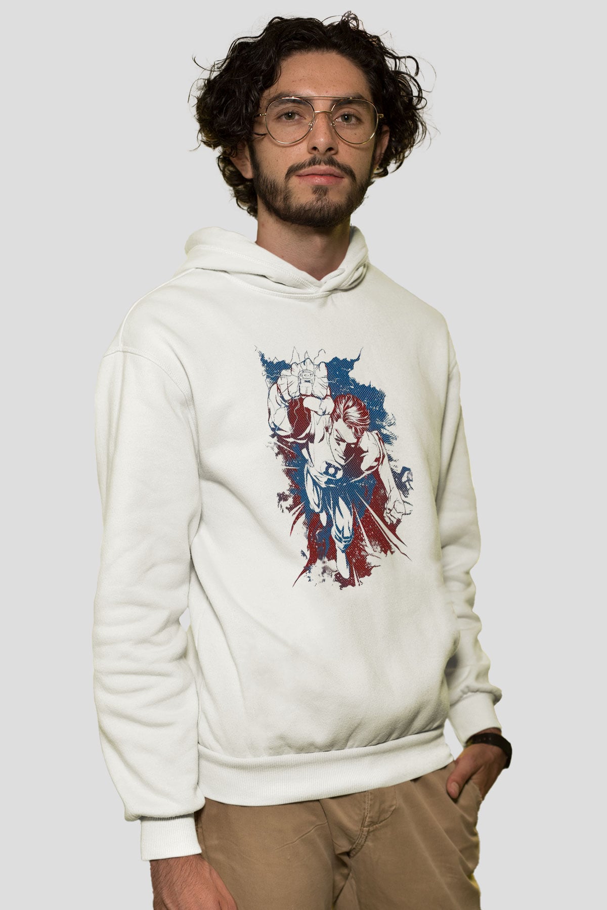 Green Lantern Beyaz Unisex Hoodie