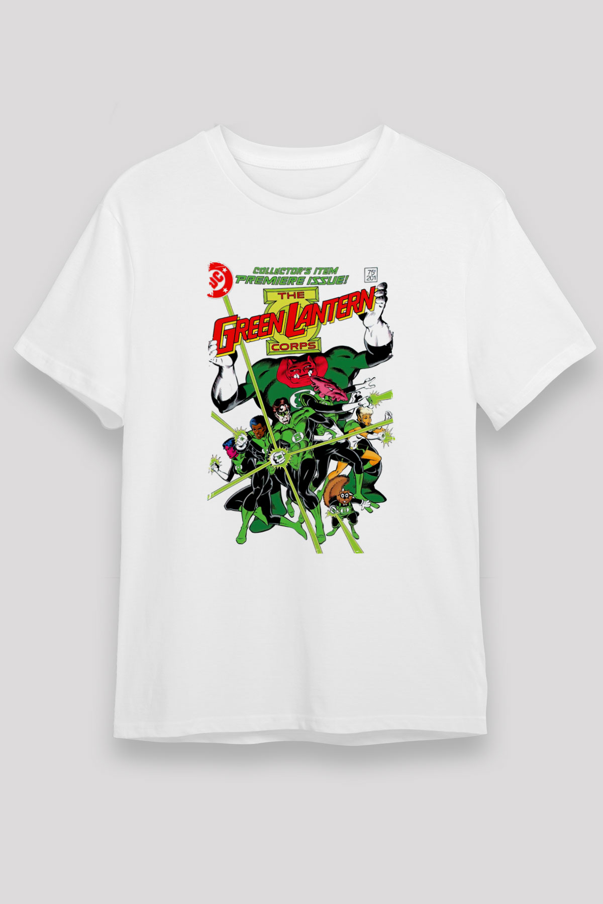 Green Lantern Beyaz Unisex Tişört