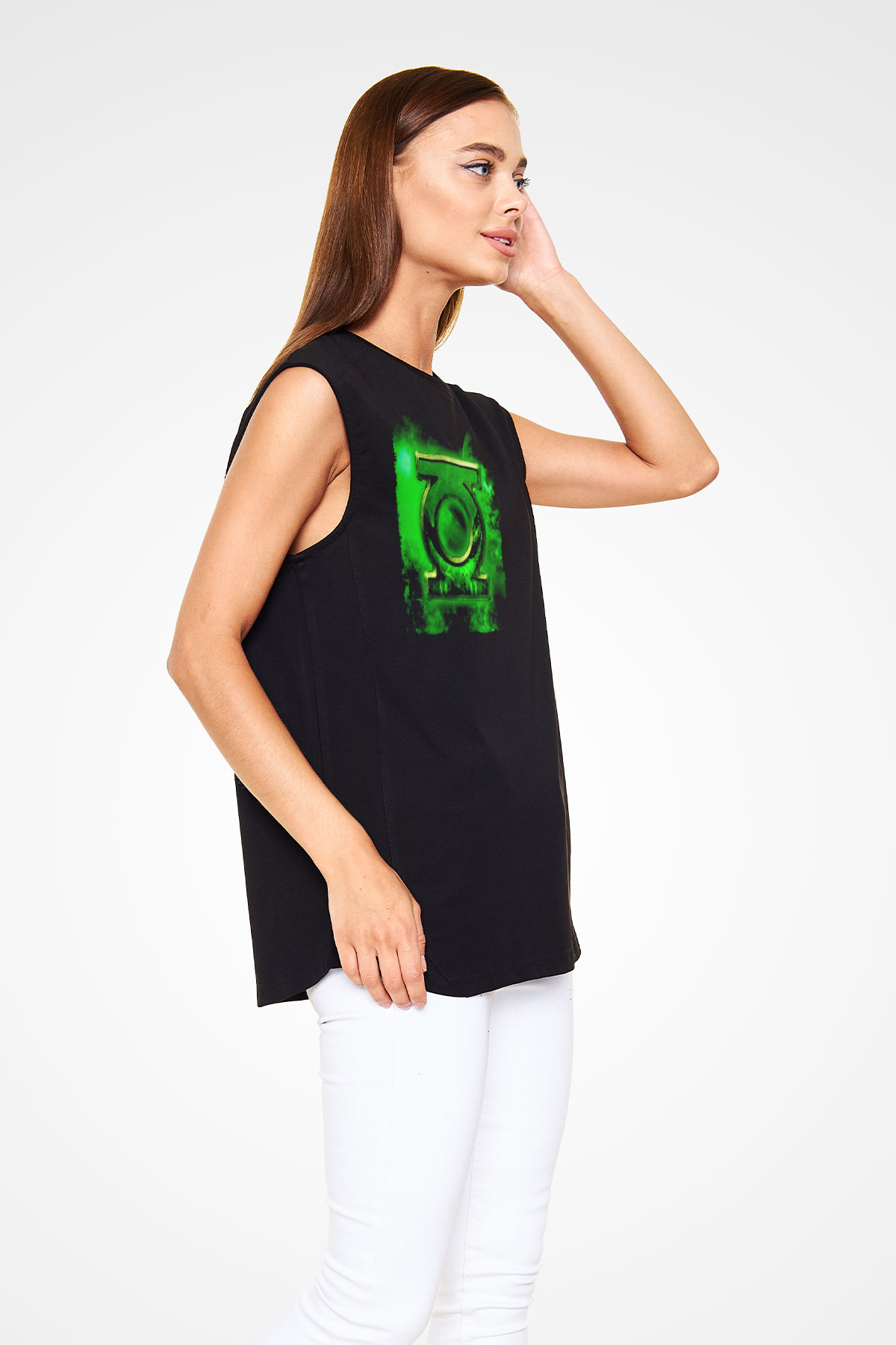Green Lantern Siyah Unisex  Kolsuz Tişört