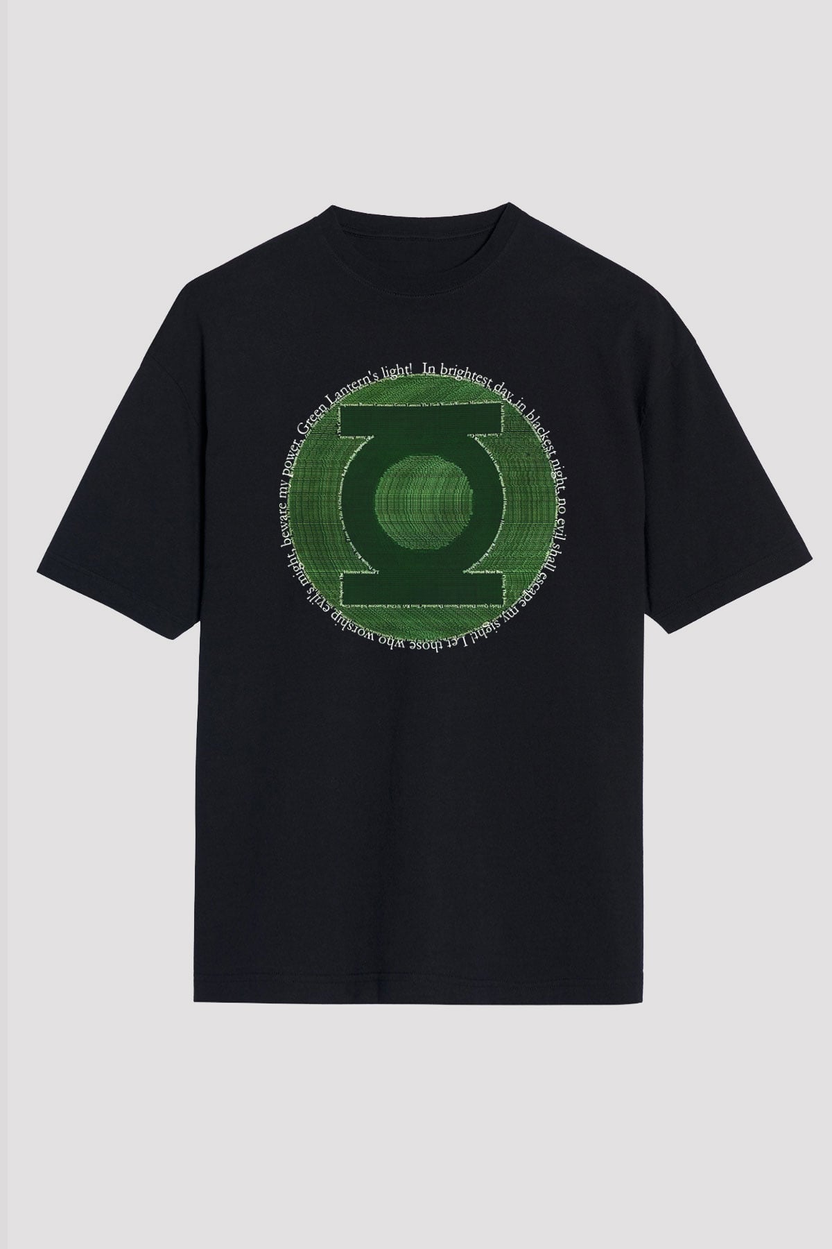 Green Lantern Siyah Unisex Oversize Tişört